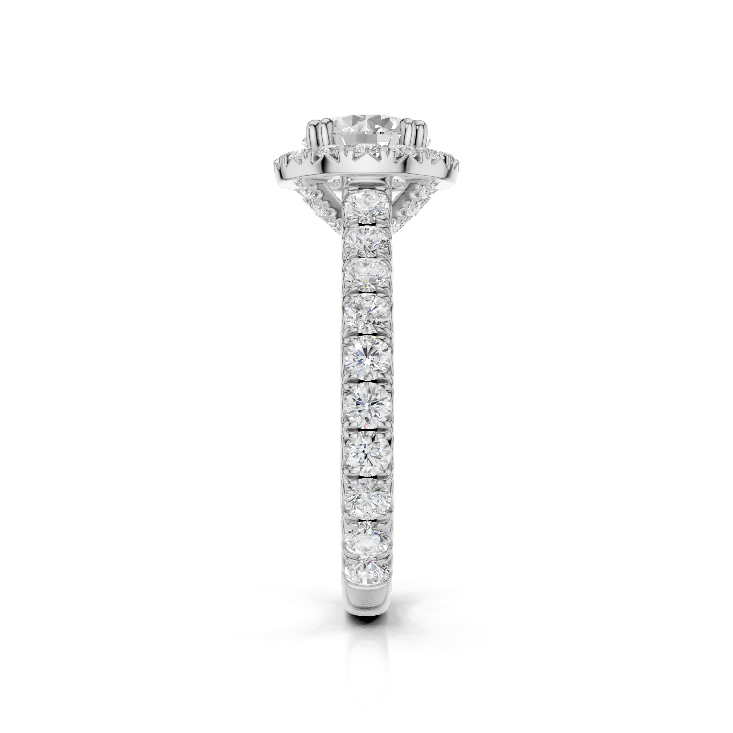 KAJA - Halo Ring Round - Lab Grown