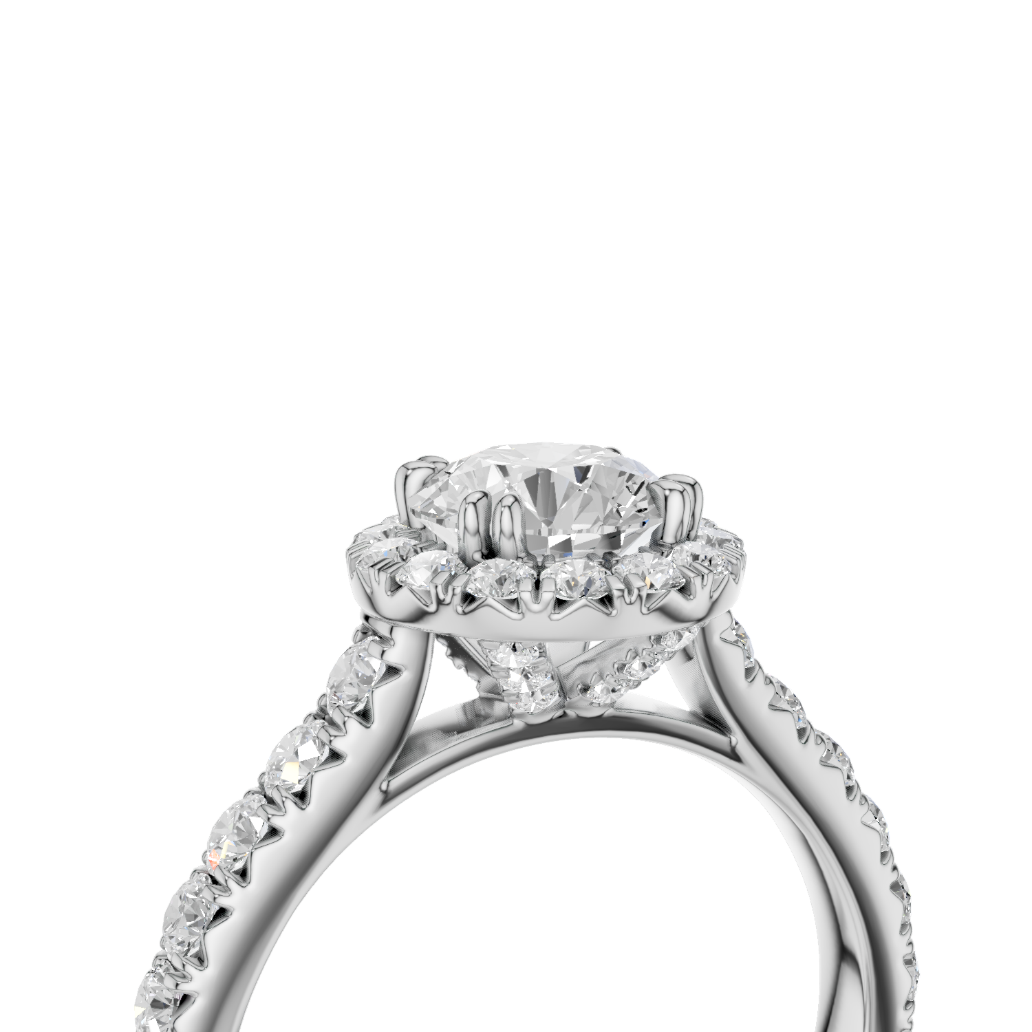 KAJA - Halo Ring Round - Lab Grown