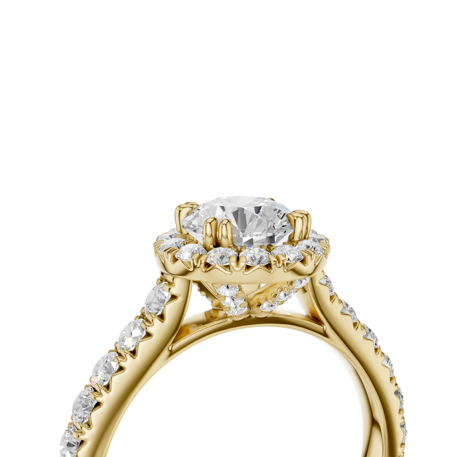 KAJA - Halo Ring Round - Lab Grown