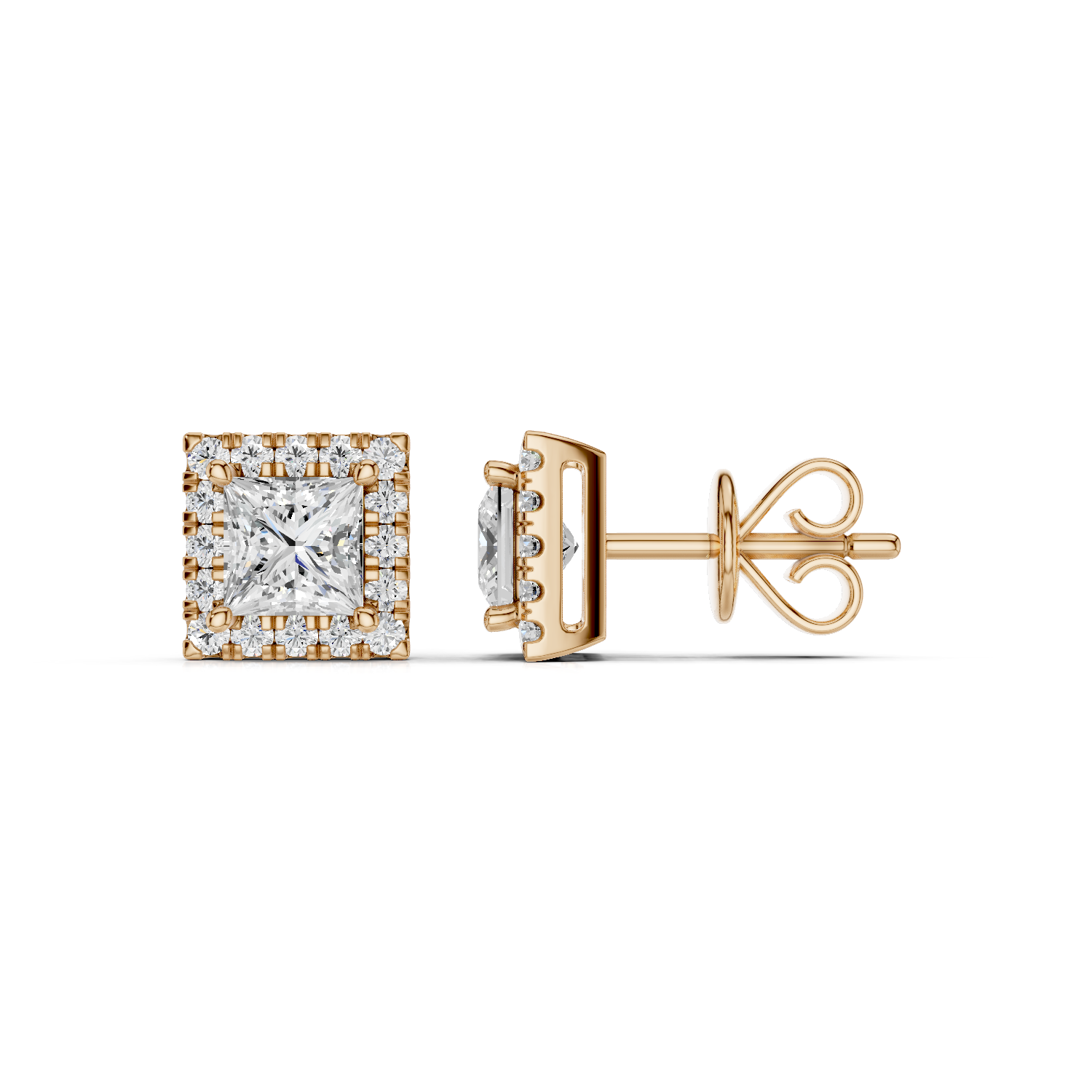 Princess Ohrstecker - Lab Grown E00704 DARBIN JUWELIER