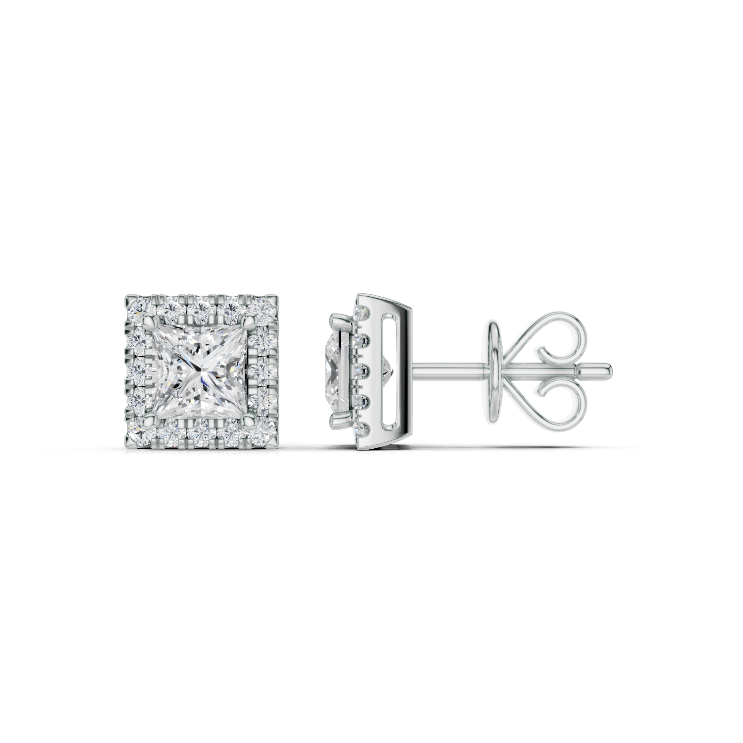 Princess Ohrstecker - Lab Grown E00704 DARBIN JUWELIER