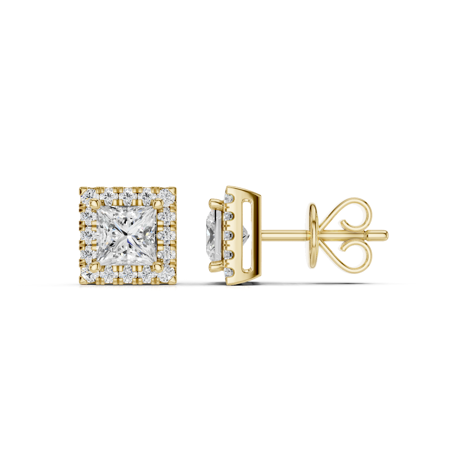 Princess Ohrstecker - Lab Grown E00704 DARBIN JUWELIER