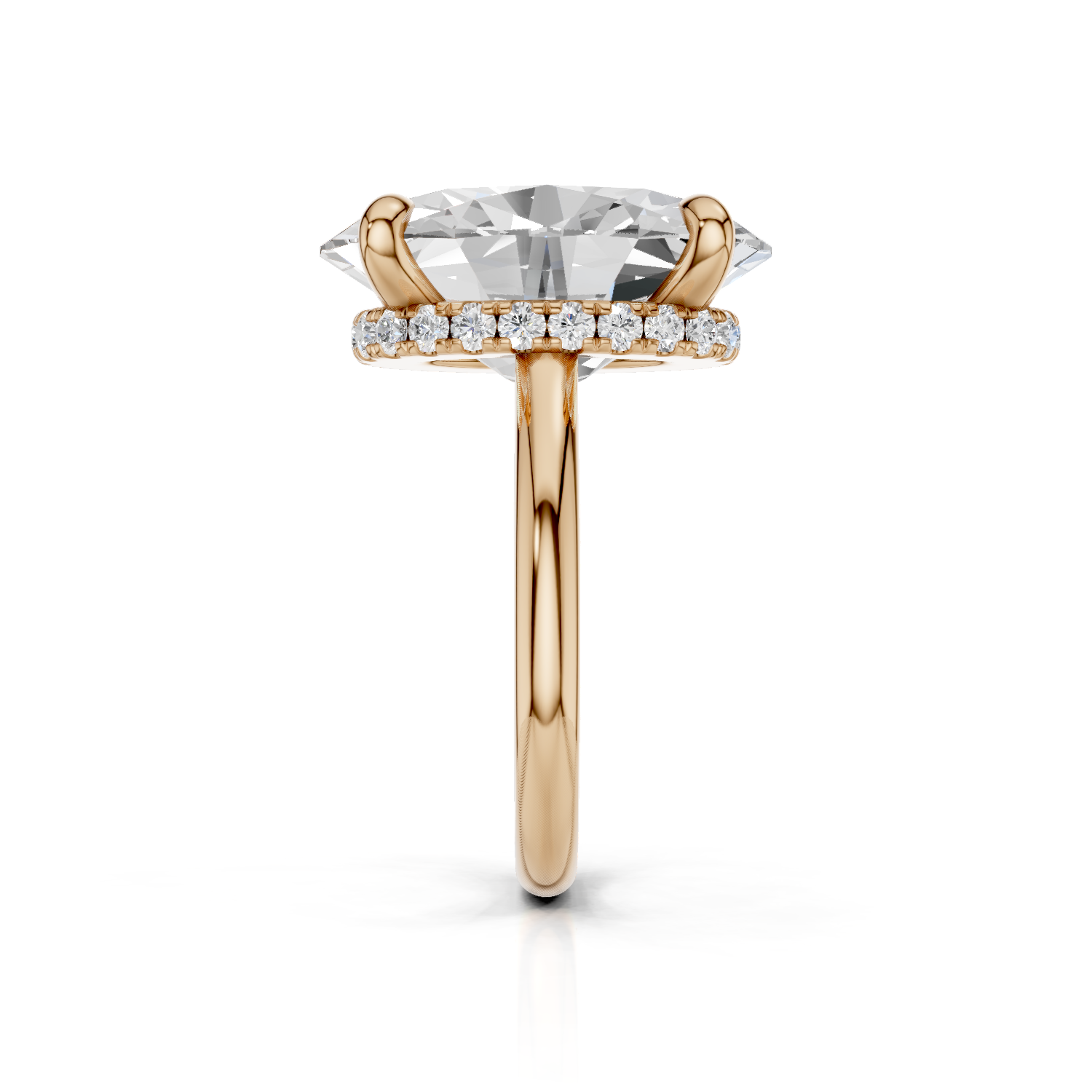 BEVERLY - Halo Ring Single - Lab Grown - One Tone DARBIN&BRENING