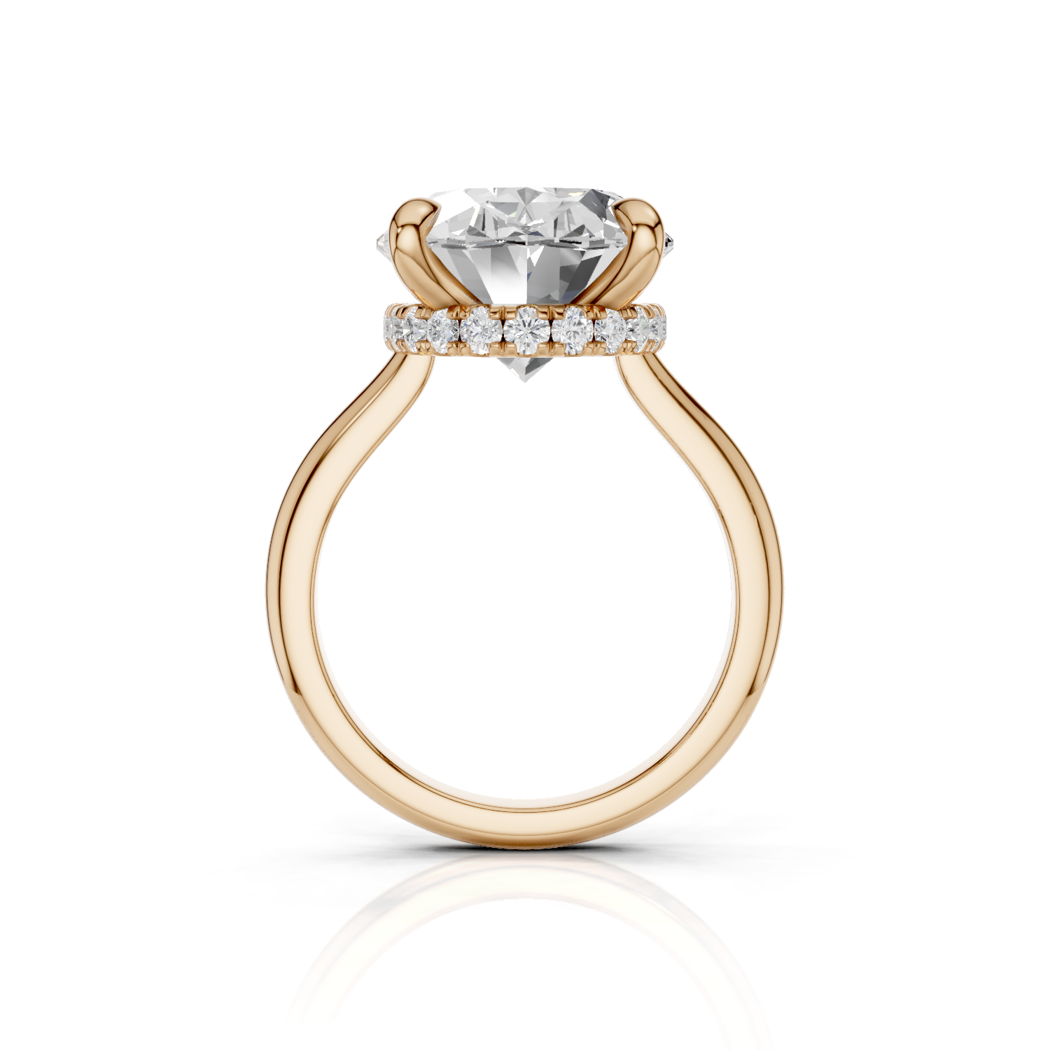 BEVERLY - Halo Ring Single - Lab Grown - One Tone DARBIN&BRENING