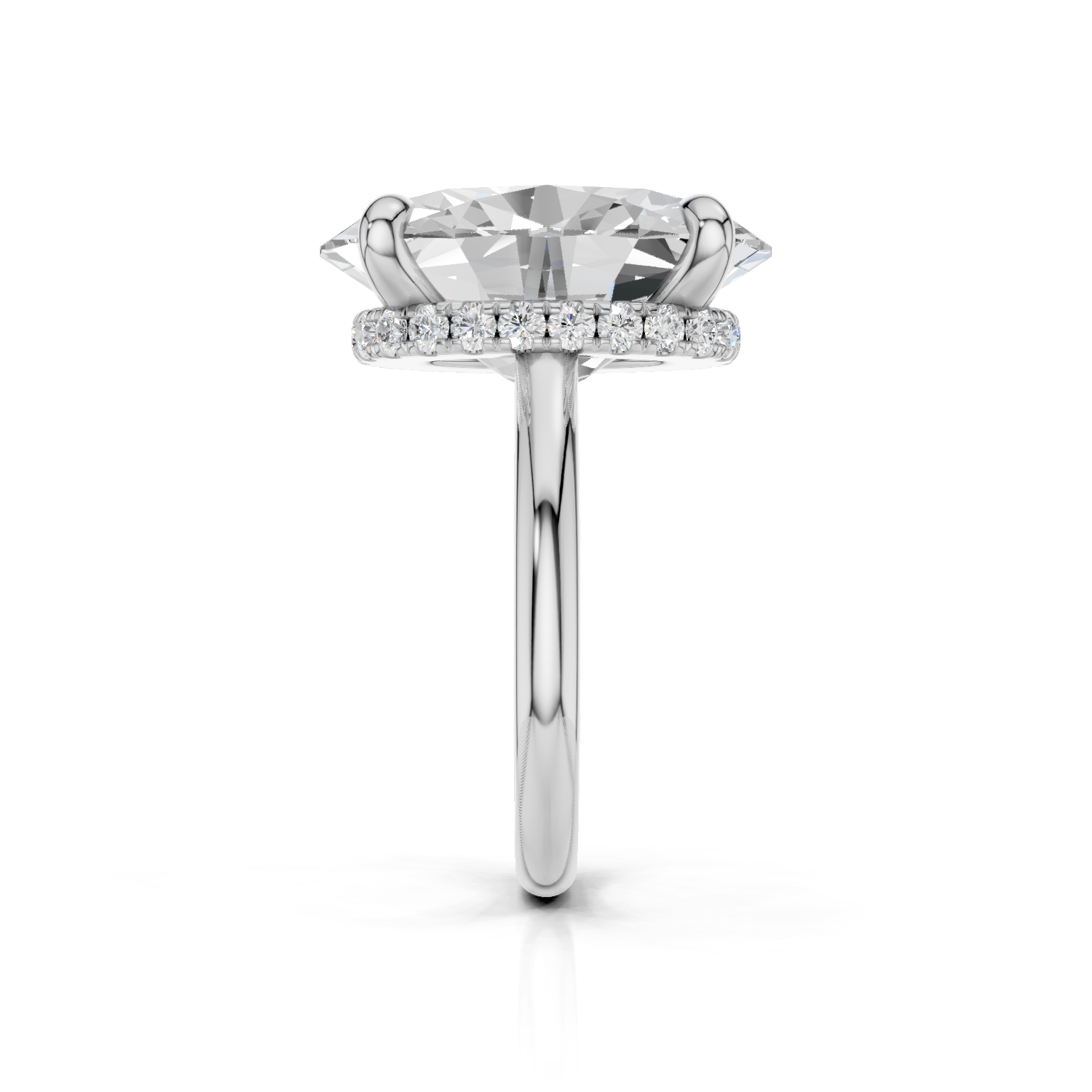 BEVERLY - Halo Ring Single - Lab Grown - One Tone DARBIN&BRENING