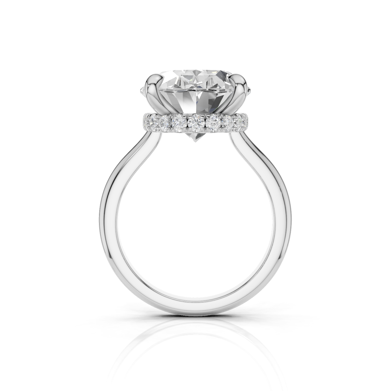 BEVERLY - Halo Ring Single - Lab Grown - One Tone DARBIN&BRENING