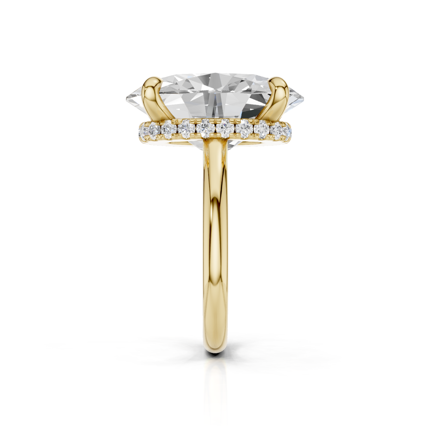 BEVERLY - Halo Ring Single - Lab Grown - One Tone DARBIN&BRENING