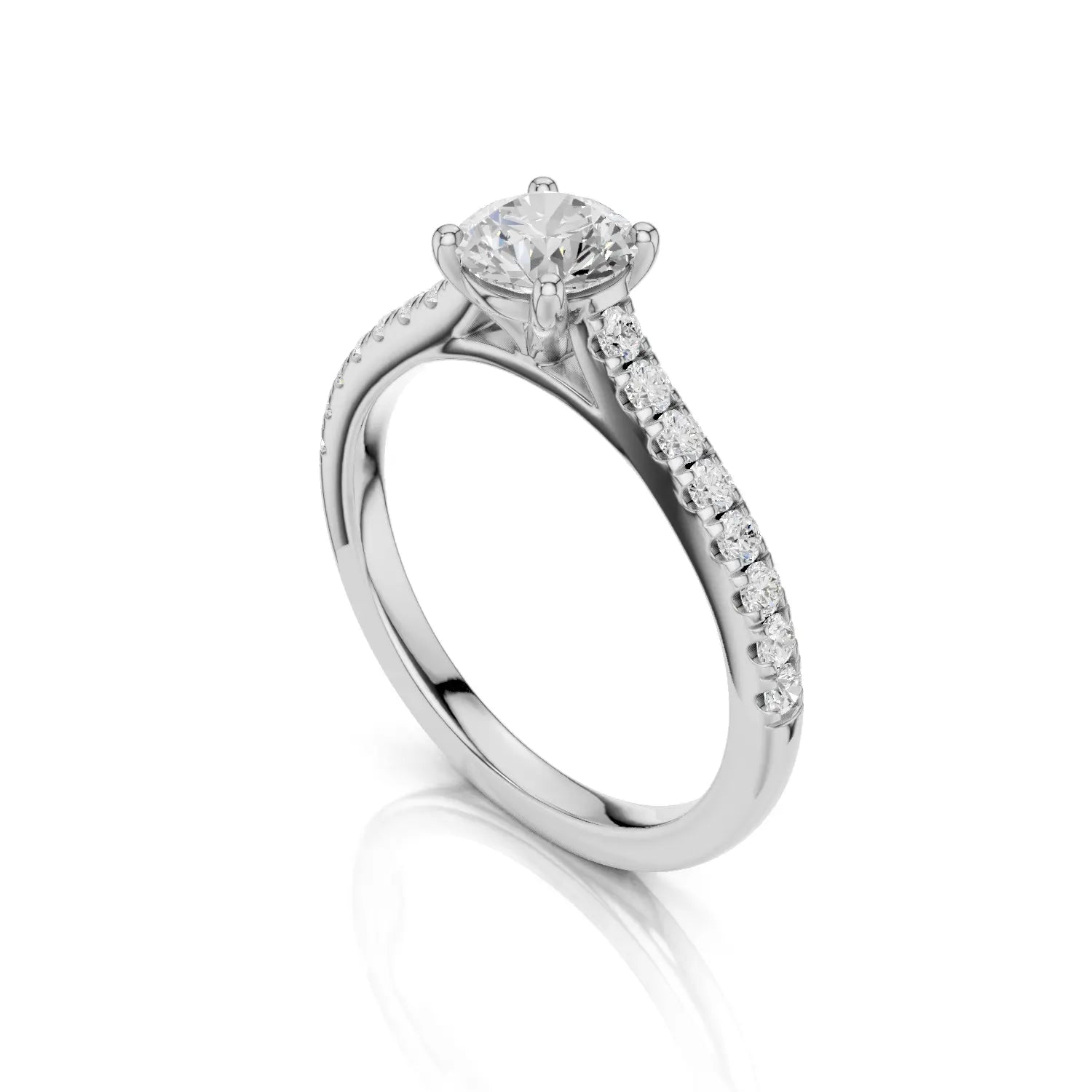 ALESSIA Solitaire Ring - Lab Grown R02515 - Darbin Jewelry