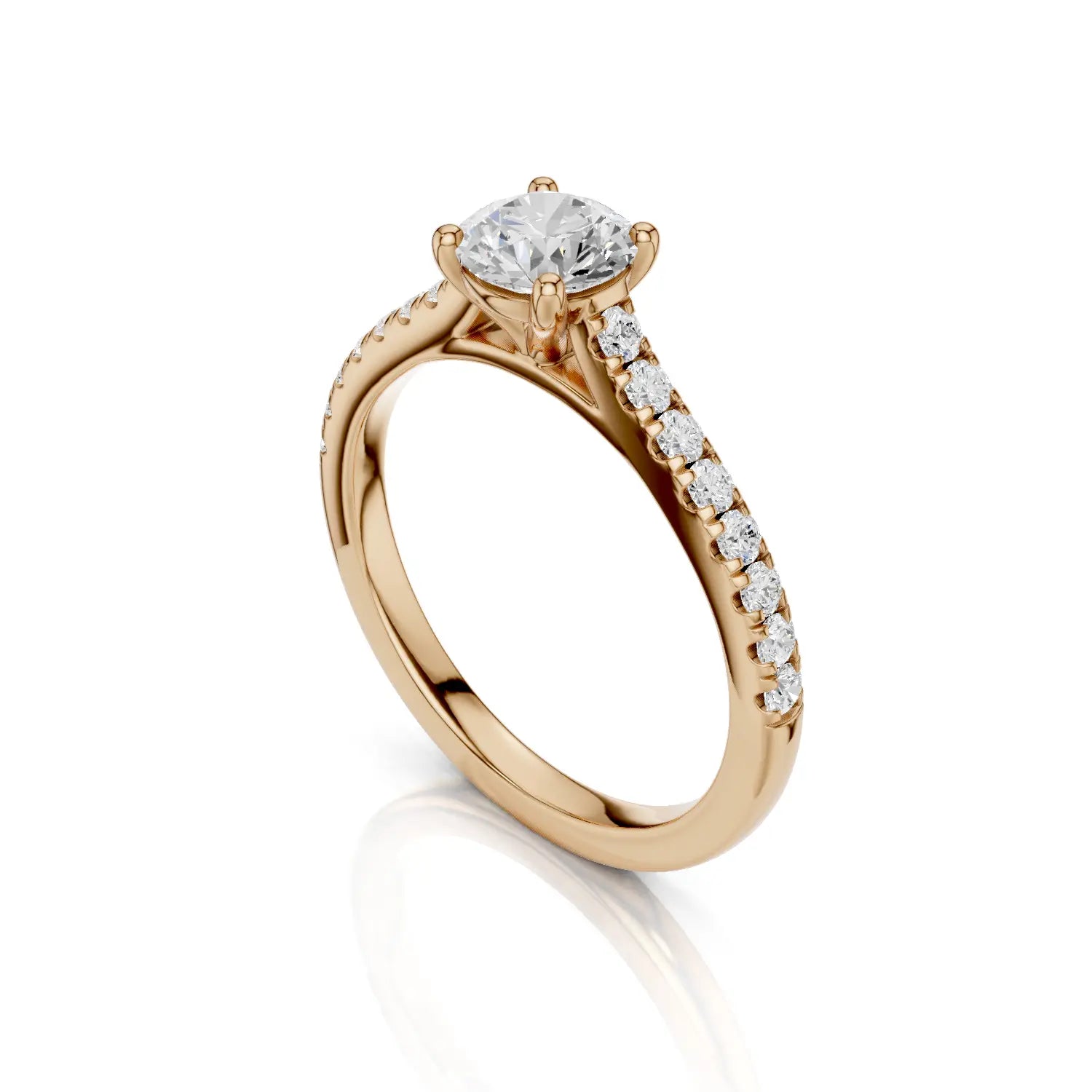 ALESSIA Solitaire Ring - Lab Grown R02515 - Darbin Jewelry