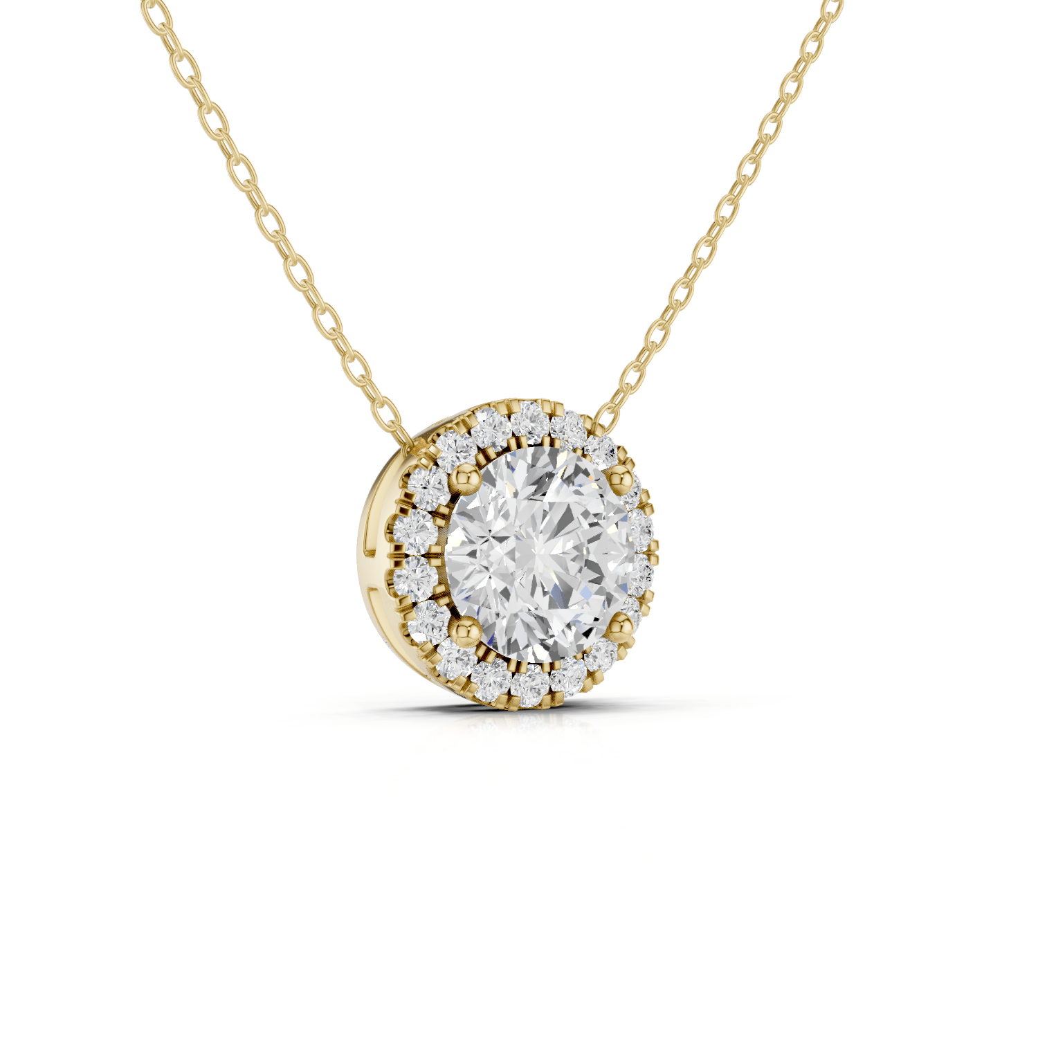 ALMA - Halo Halskette - LAB GROWN - Darbin Jewelry