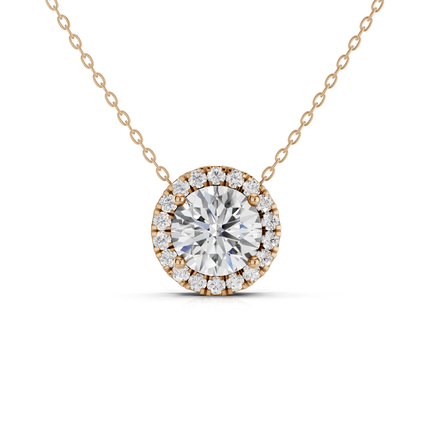 ALMA - Halo Halskette - LAB GROWN - Darbin Jewelry