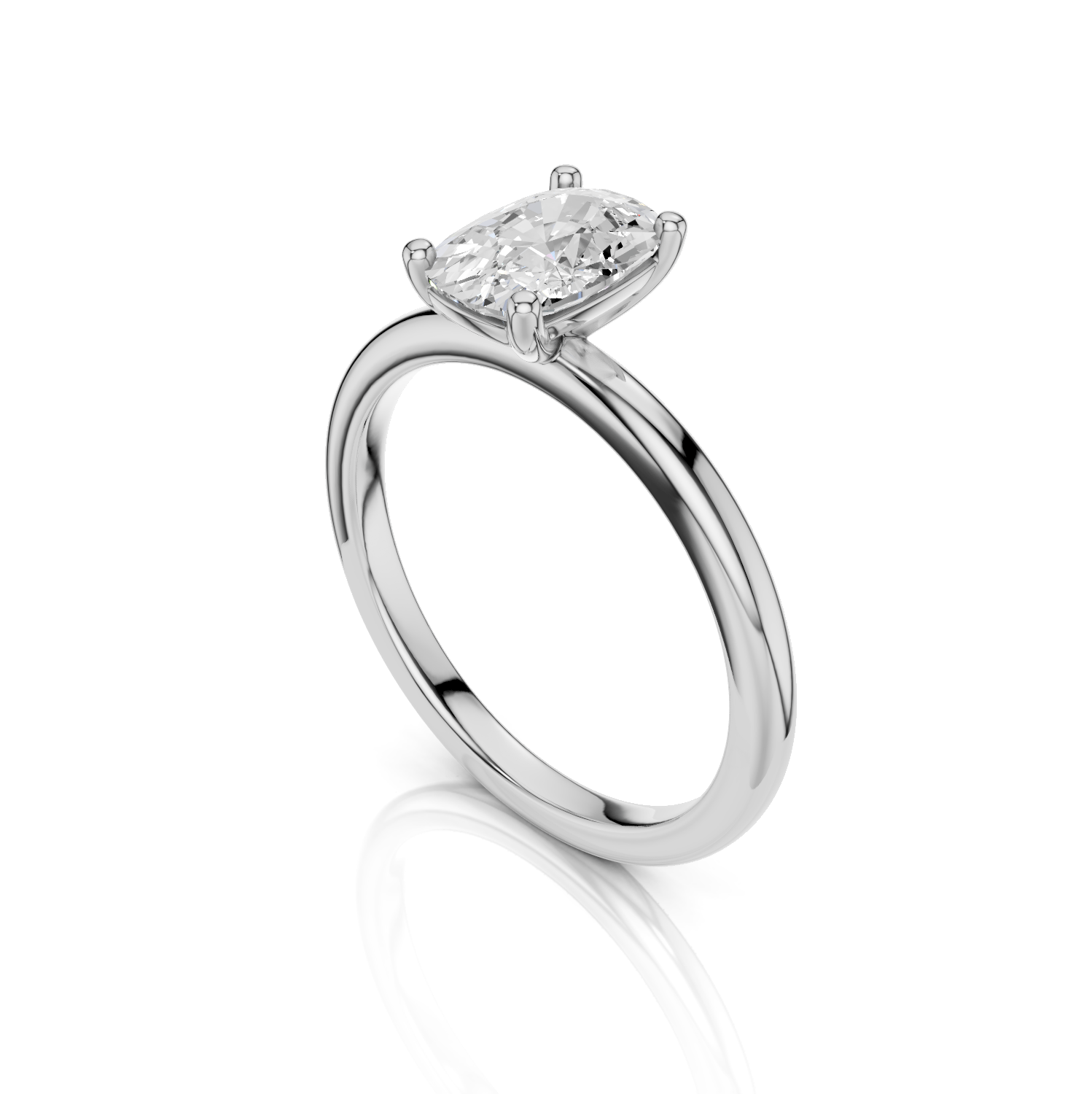 AMY Solitaire Ring - Lab Grown Diamant R02127 - Darbin Jewelry