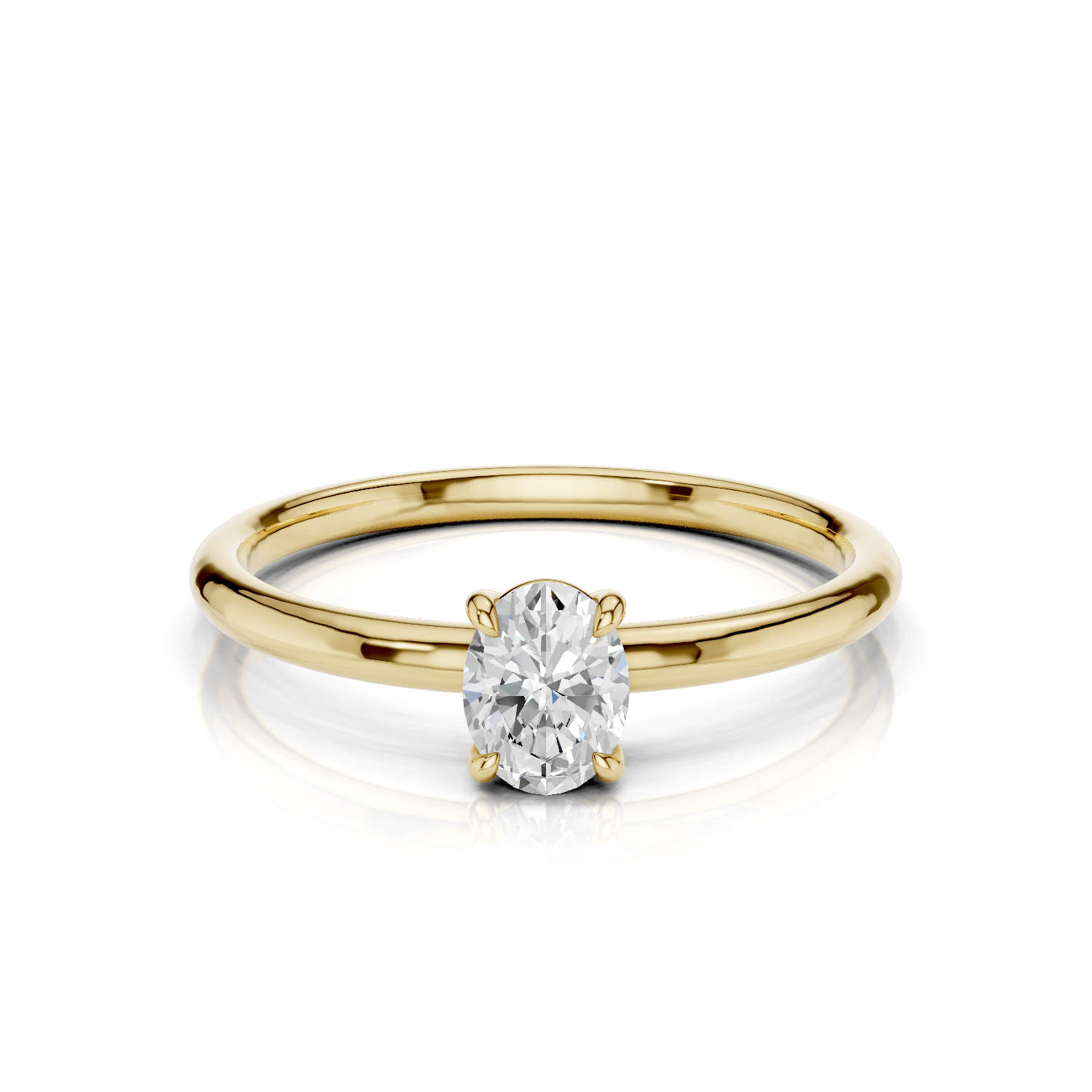 ANNA Solitaire Ring - Lab Grown Diamant R02608 - Darbin Jewelry
