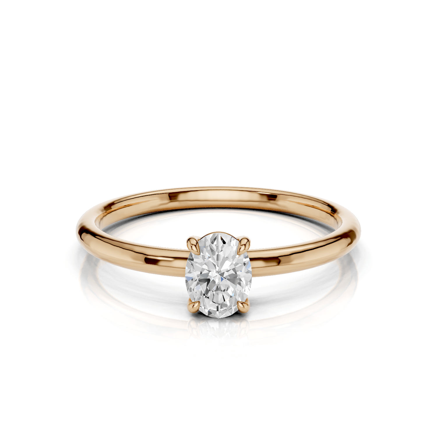 ANNA Solitaire Ring - Lab Grown Diamant R02608 - Darbin Jewelry