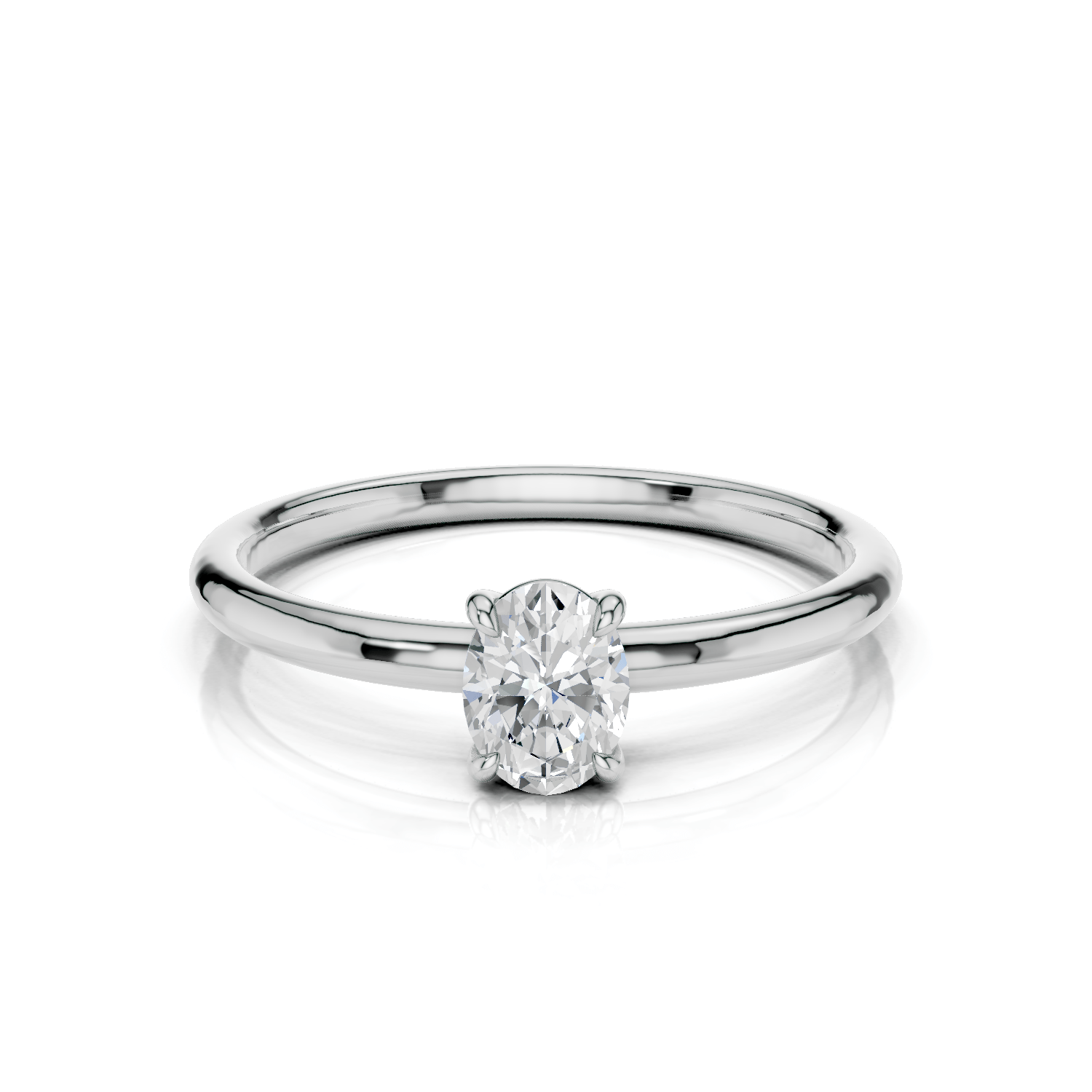 ANNA Solitaire Ring - Lab Grown Diamant R02608 - Darbin Jewelry