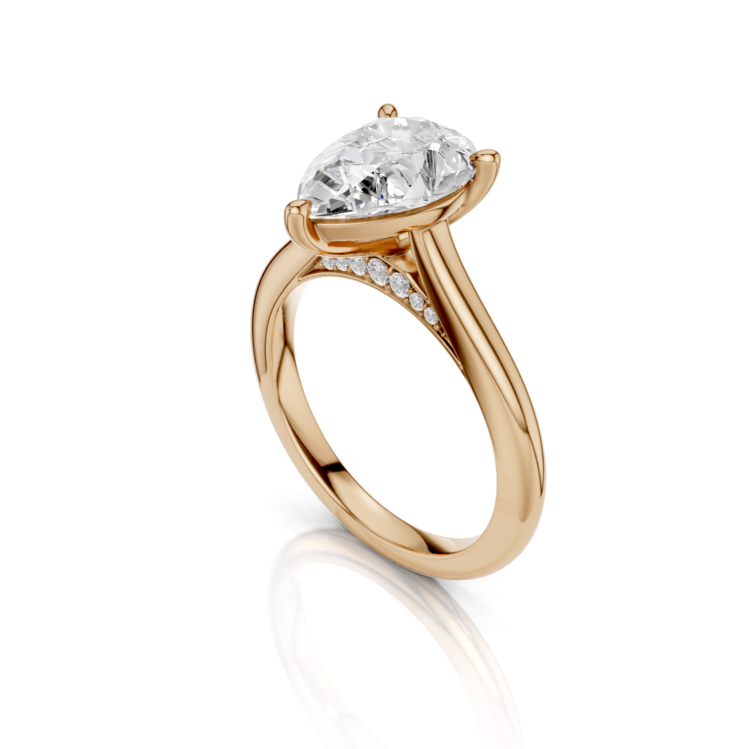 FINJA - Tropfen Ring - Lab Grown - Darbin Jewelry