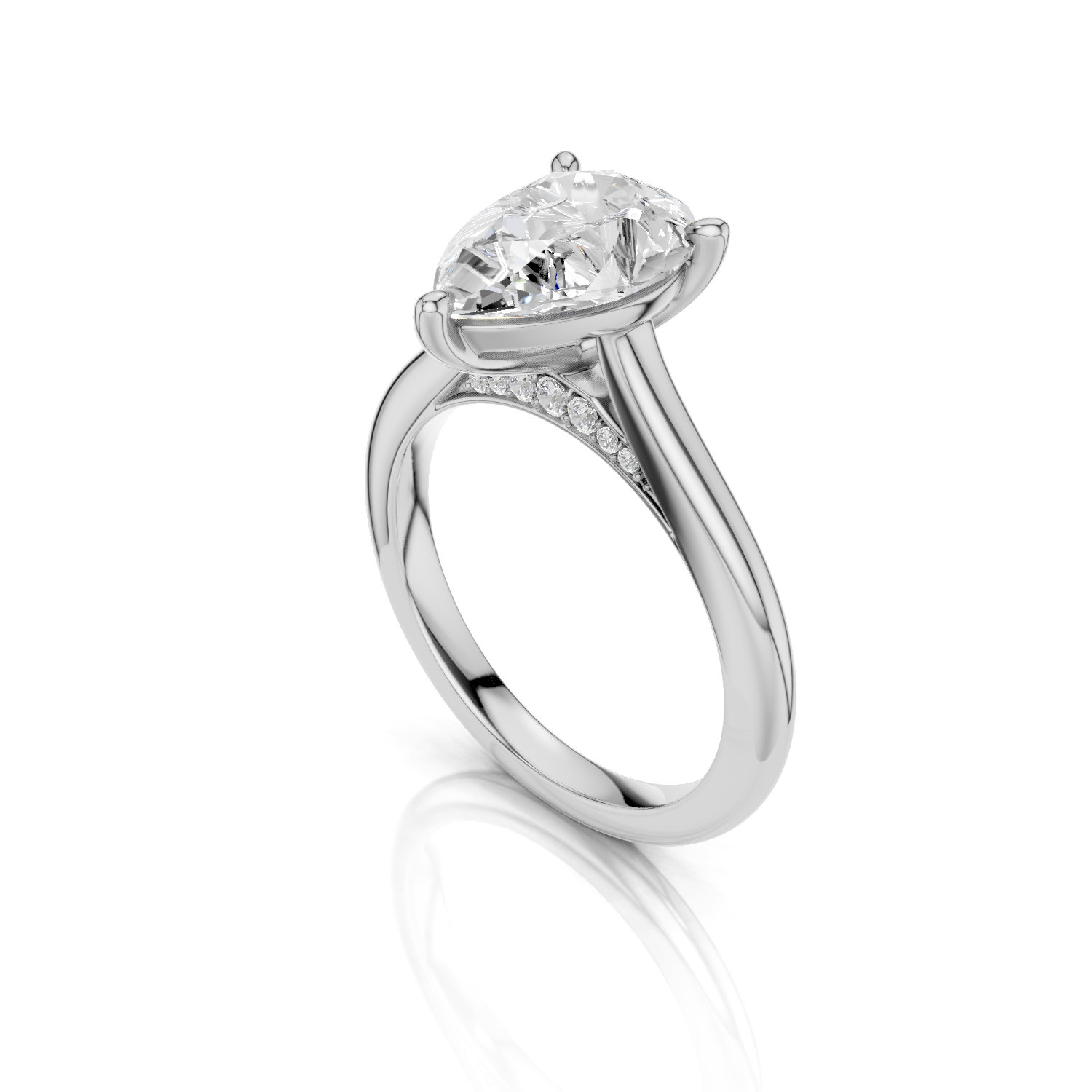 FINJA - Tropfen Ring - Lab Grown - Darbin Jewelry