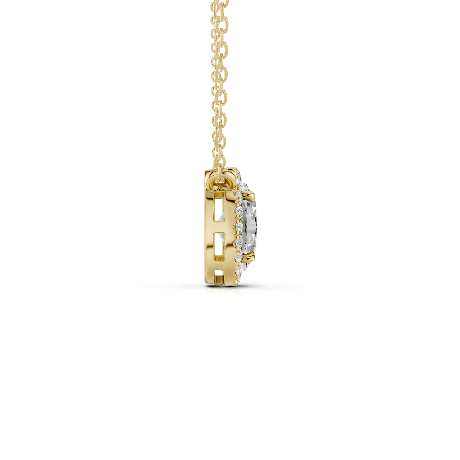IDA - Halo Halskette - LAB GROWN - Darbin Jewelry