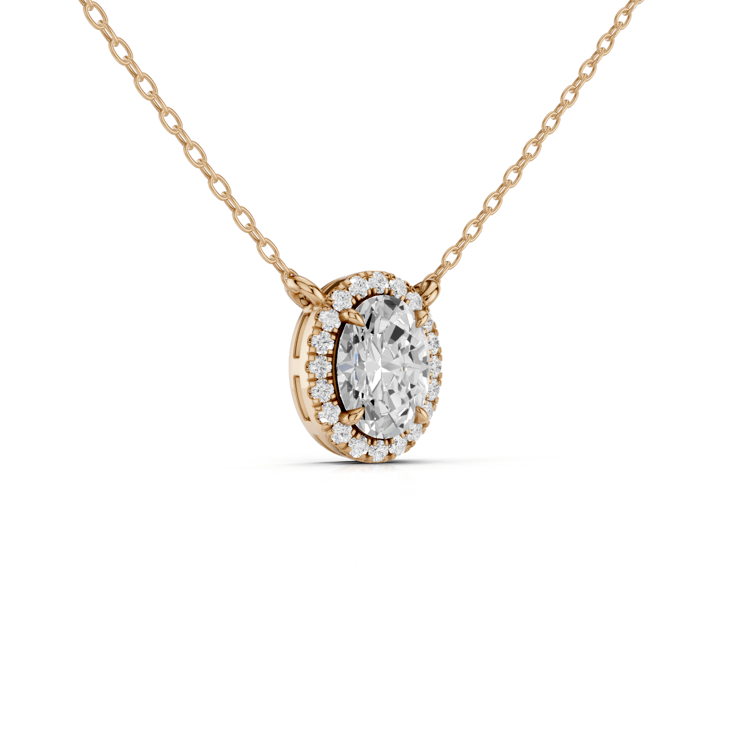 IDA - Halo Halskette - LAB GROWN - Darbin Jewelry