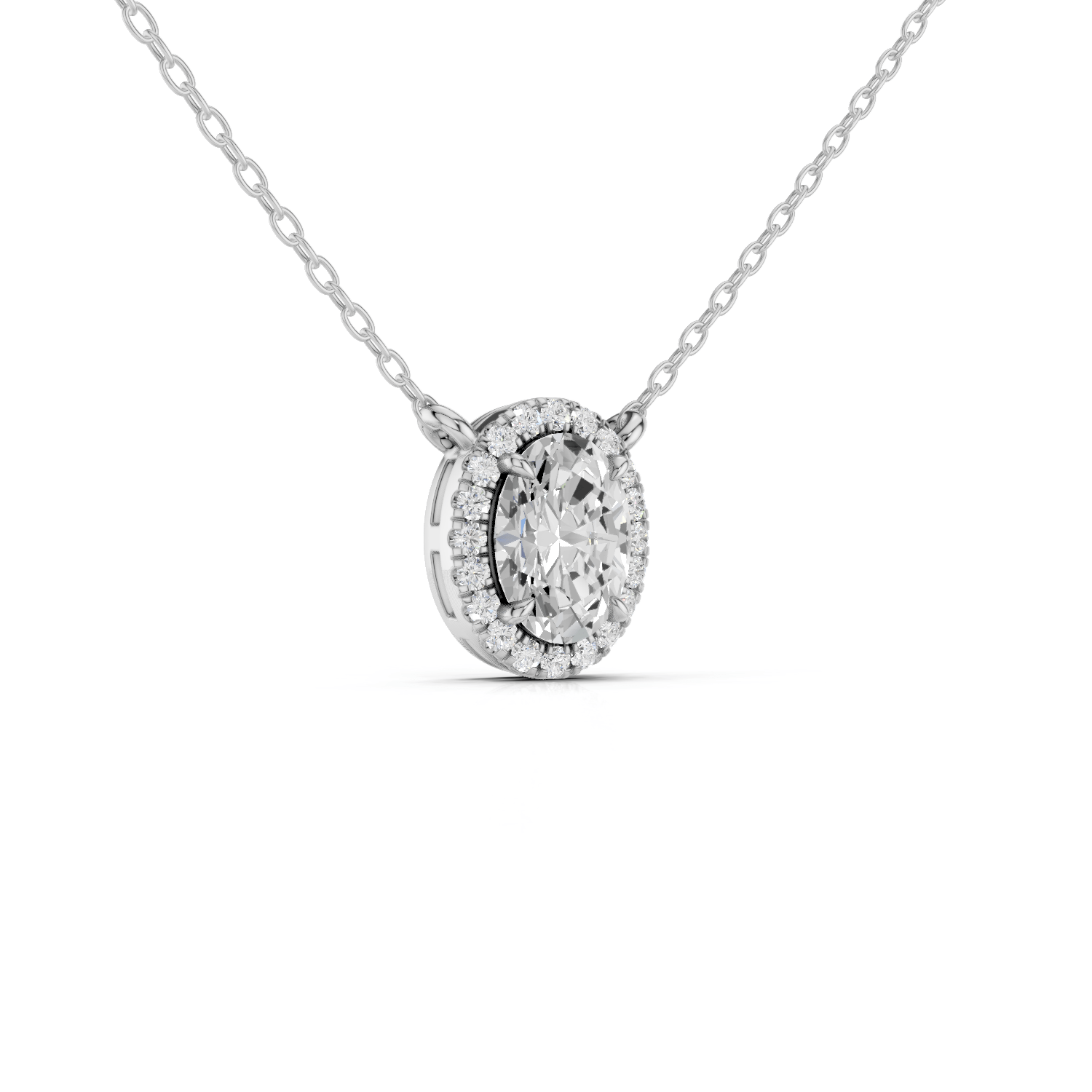 IDA - Halo Halskette - LAB GROWN - Darbin Jewelry