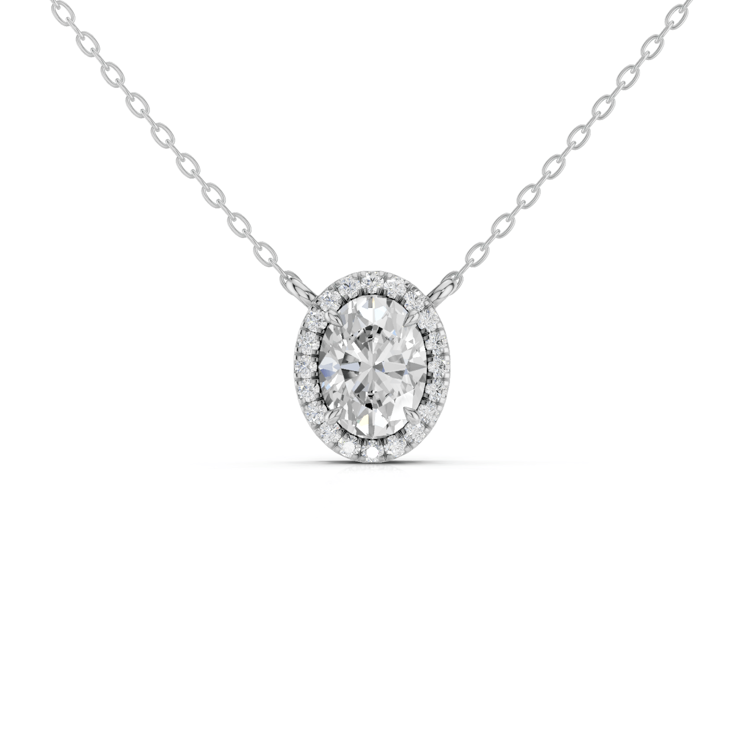 IDA - Halo Halskette - LAB GROWN - Darbin Jewelry