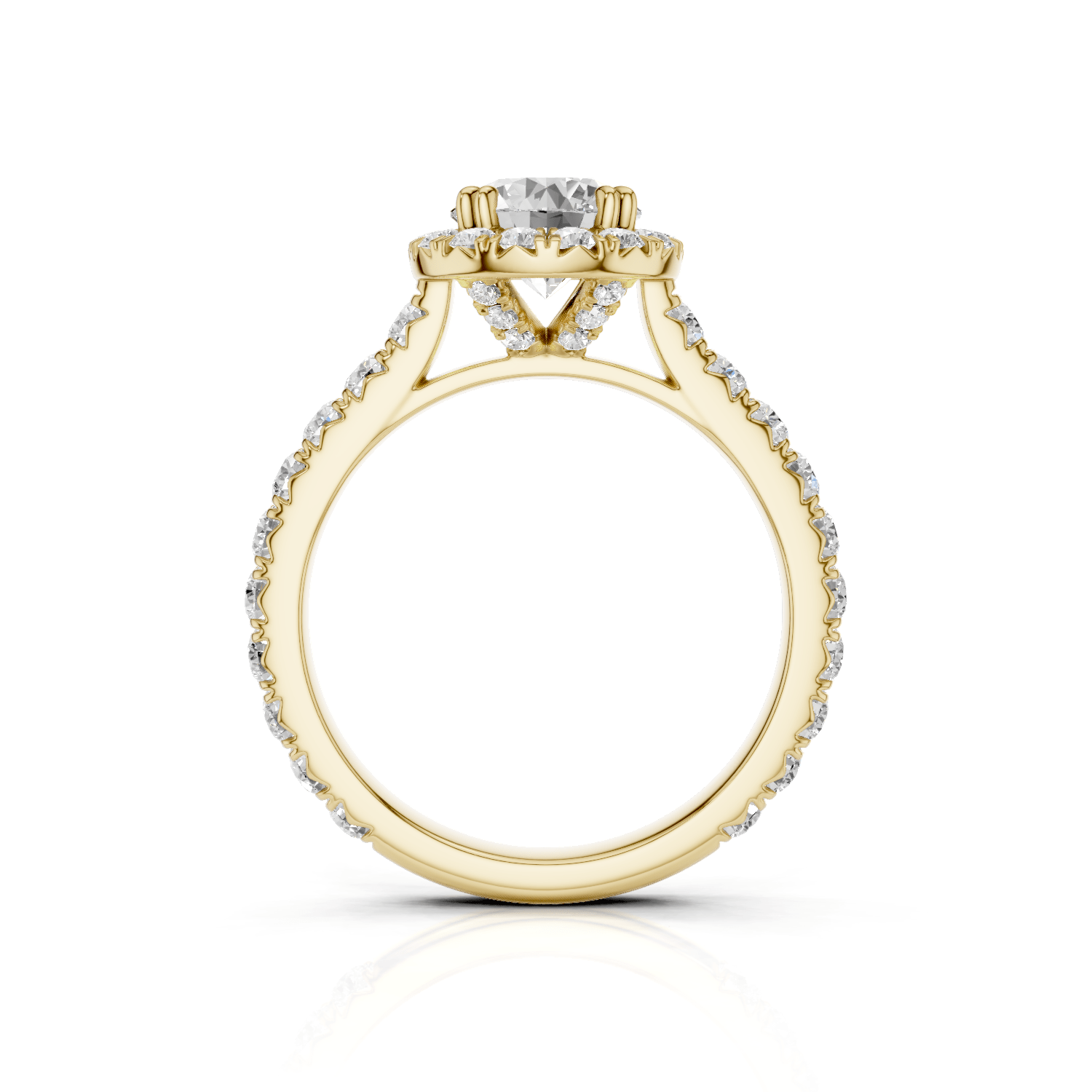 KAJA - Halo Ring Round - Lab Grown - Darbin Jewelry