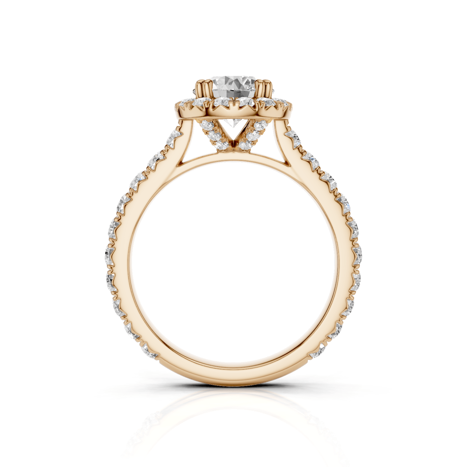 KAJA - Halo Ring Round - Lab Grown - Darbin Jewelry