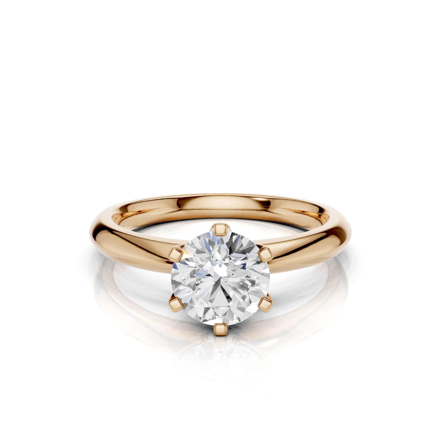NAOMI Solitaire Ring - Lab Grown Diamond R02514 - Darbin Jewelry