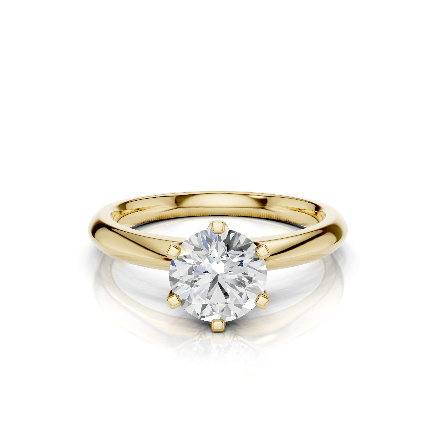 NAOMI Solitaire Ring - Lab Grown Diamond R02514 - Darbin Jewelry