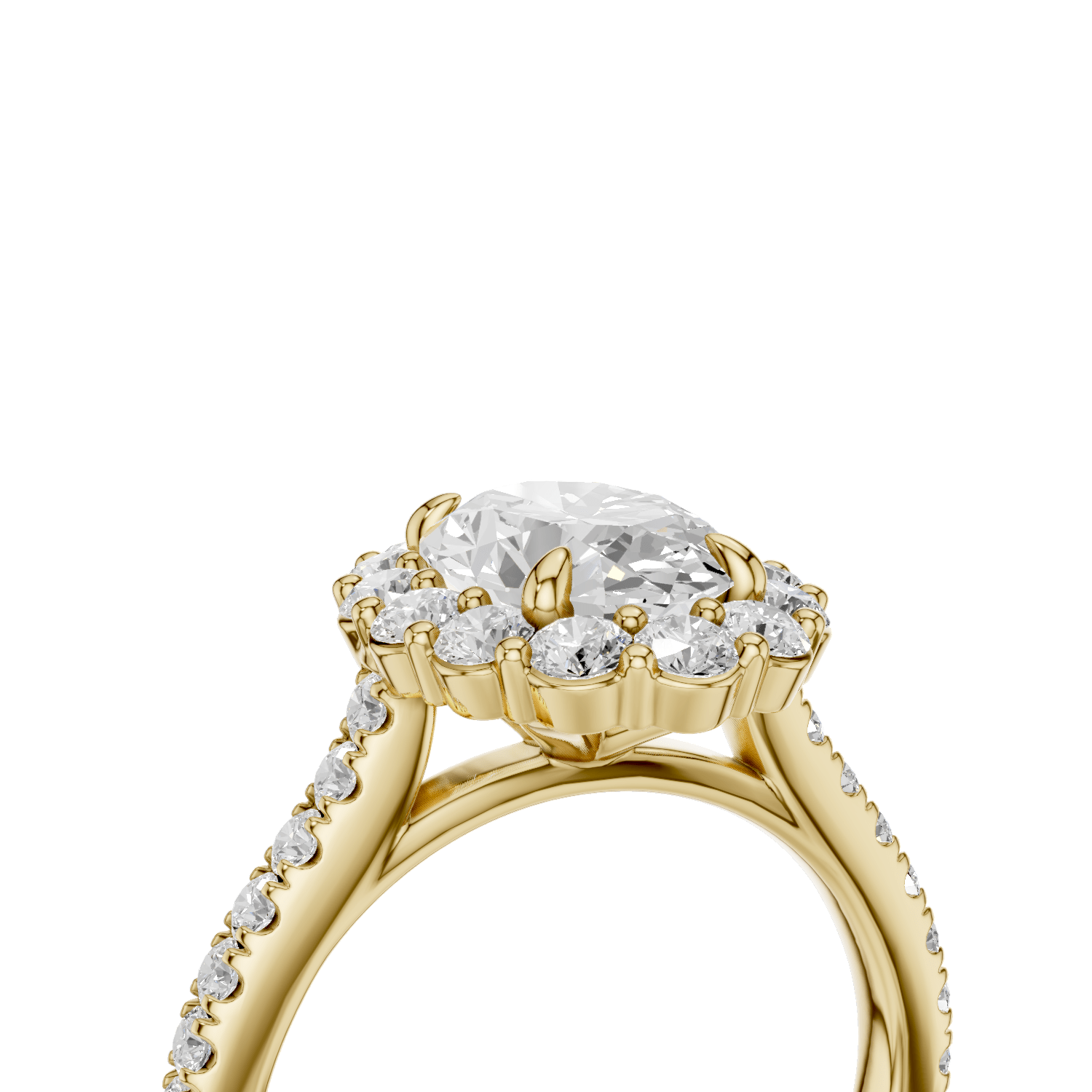 PANDORA - Halo Ring Oval - Lab Grown - Darbin Jewelry