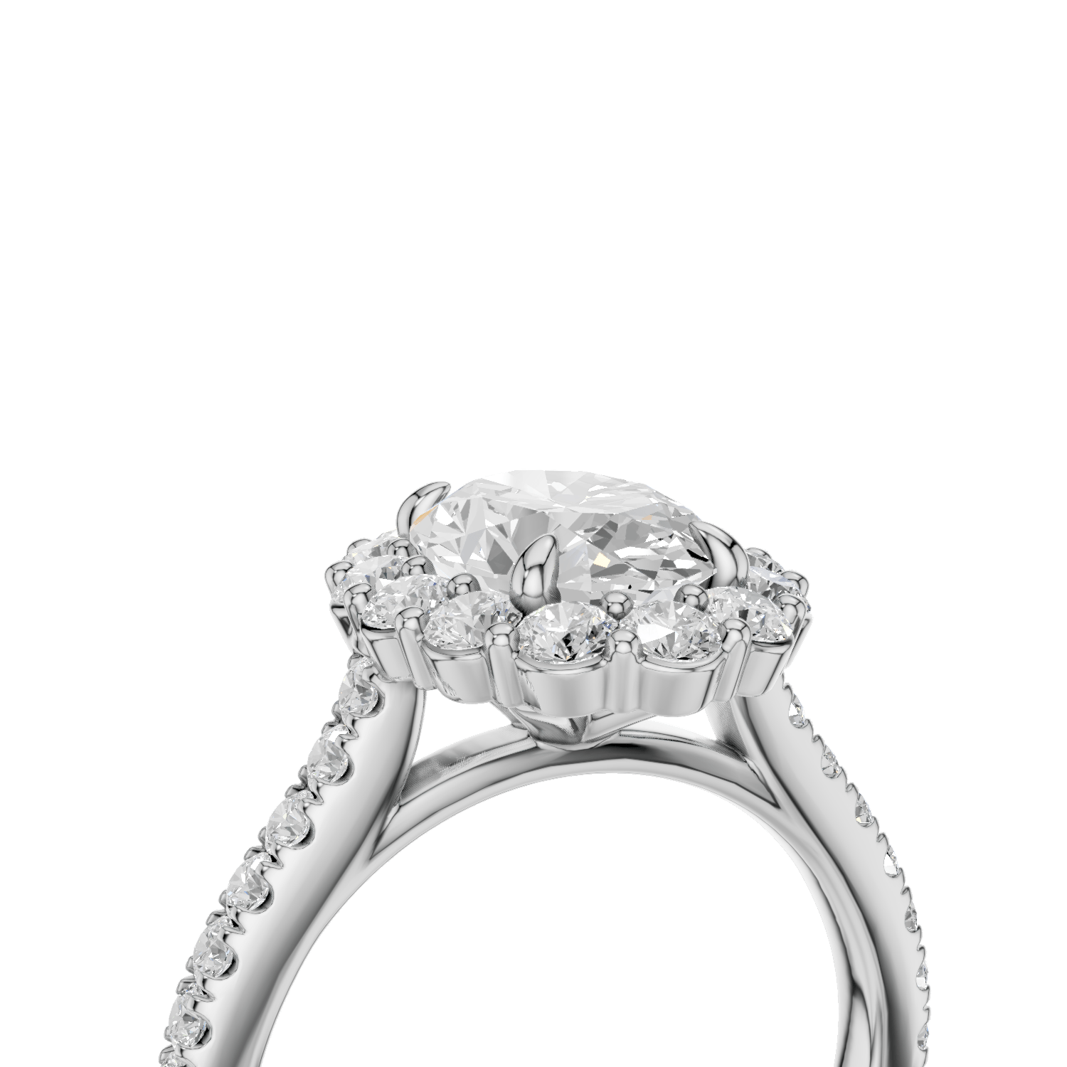 PANDORA - Halo Ring Oval - Lab Grown - Darbin Jewelry