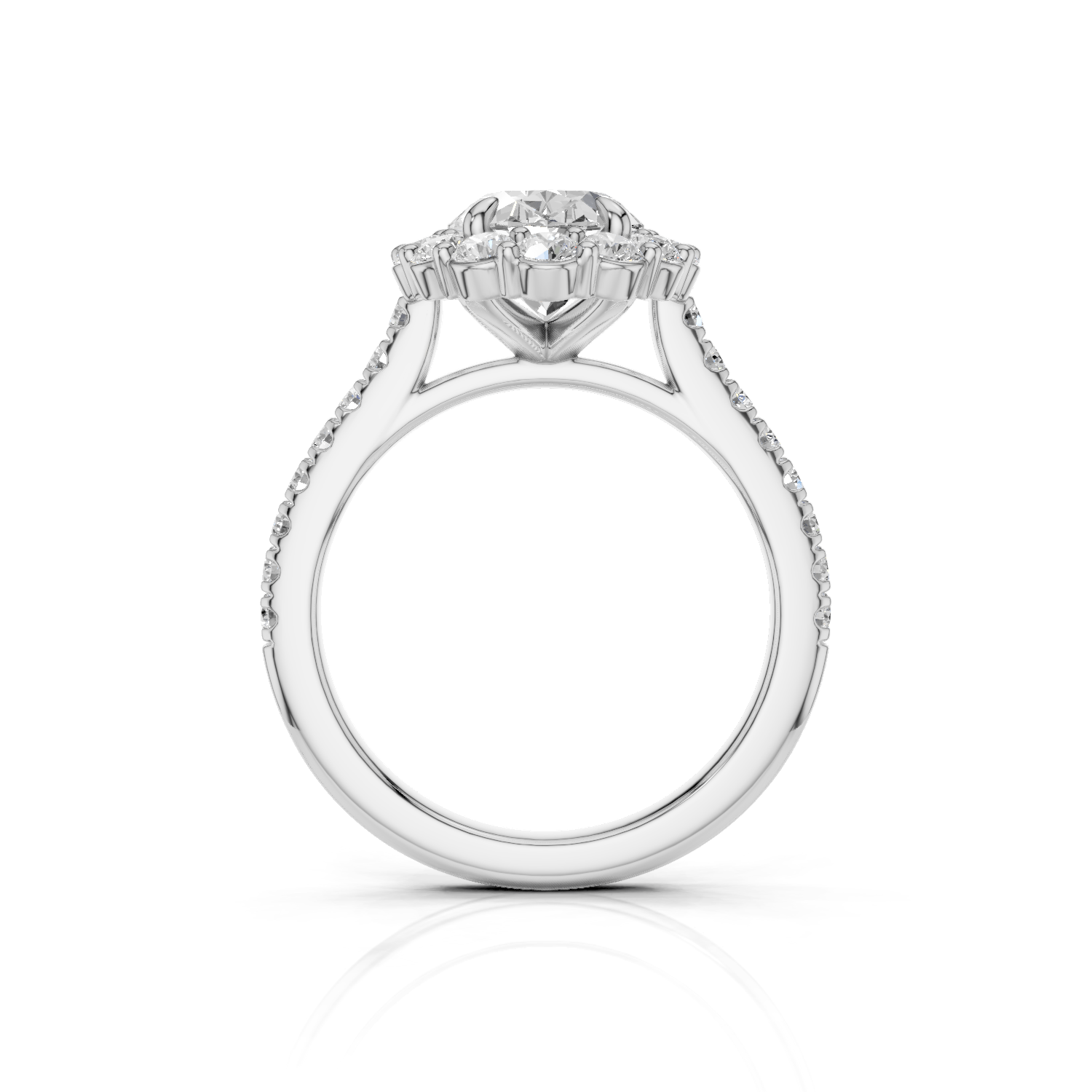 PANDORA - Halo Ring Oval - Lab Grown - Darbin Jewelry