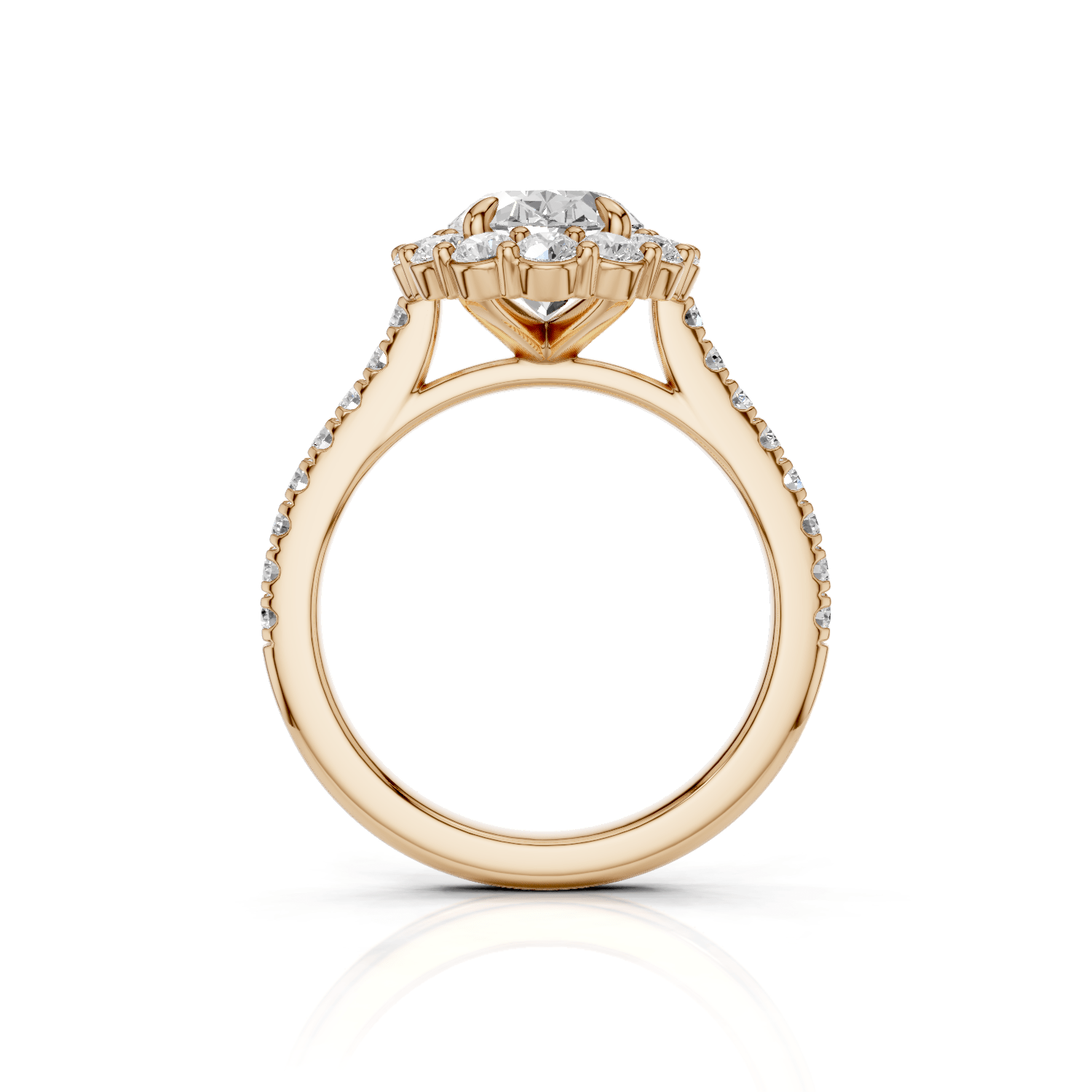 PANDORA - Halo Ring Oval - Lab Grown - Darbin Jewelry