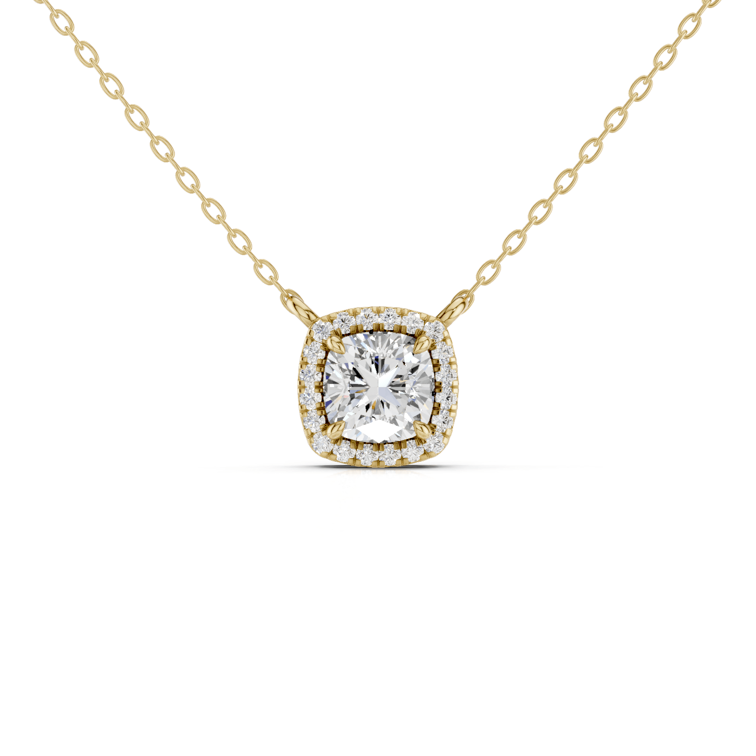 RIKA - Halo Halskette - LAB GROWN - Darbin Jewelry