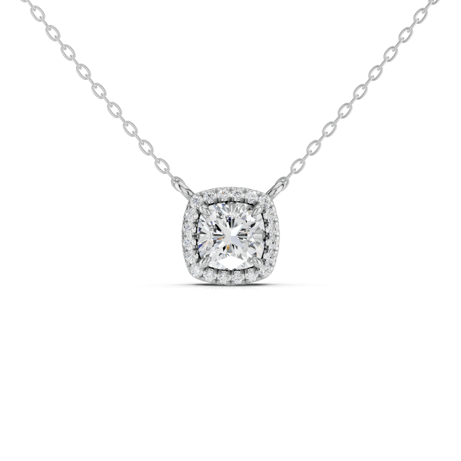 RIKA - Halo Halskette - LAB GROWN - Darbin Jewelry