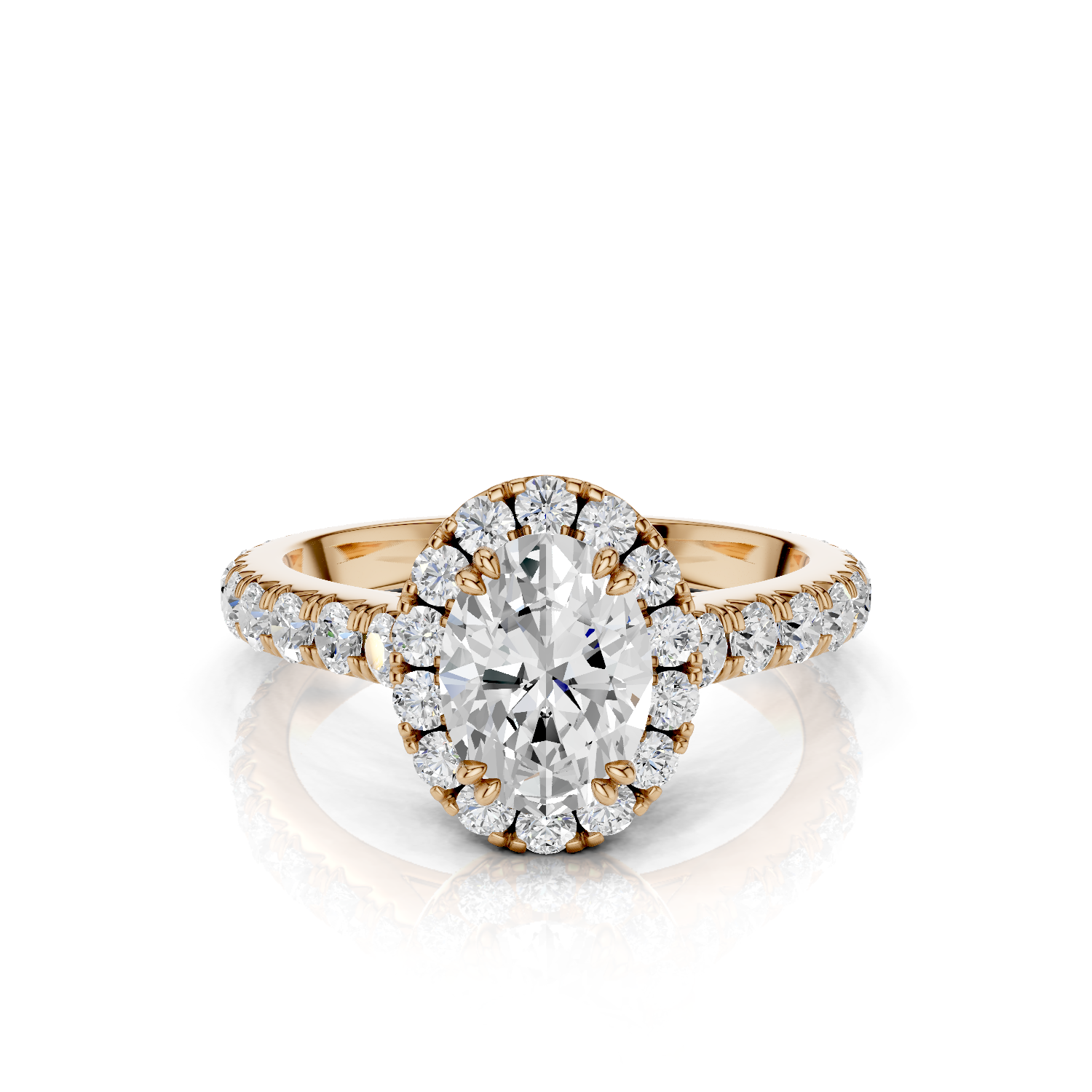 Halo Ring - Lab Grown DYOR62-Oval