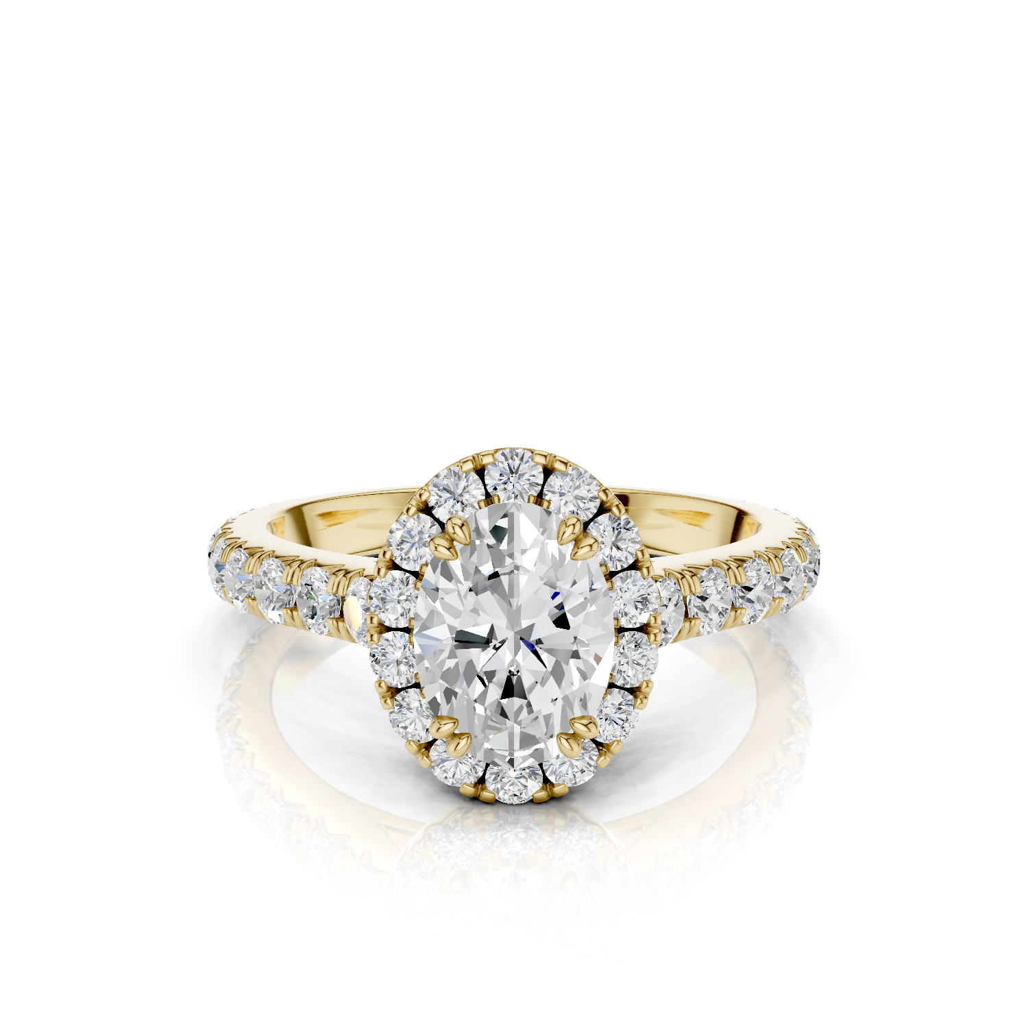 Halo Ring - Lab Grown DYOR62-Oval