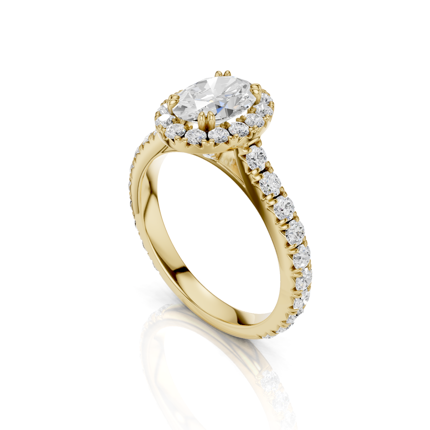 Halo Ring - Lab Grown DYOR62-Oval