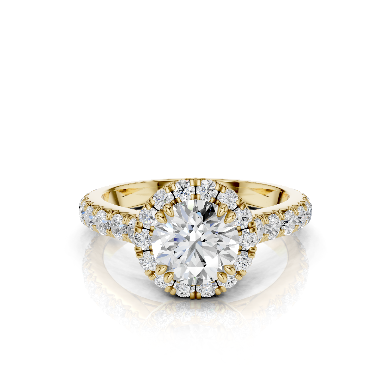 Halo Ring - Lab Grown DYOR62-Round