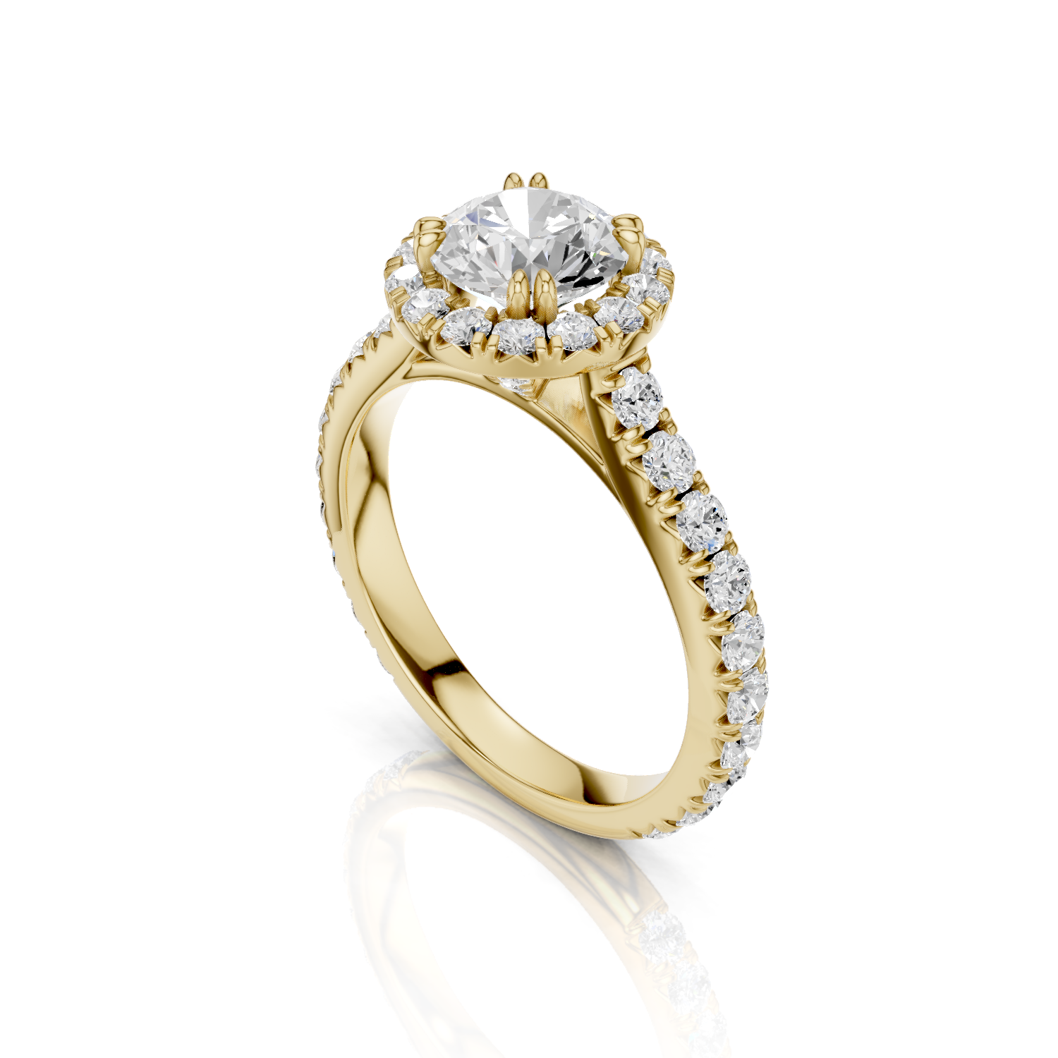 Halo Ring - Lab Grown DYOR62-Round