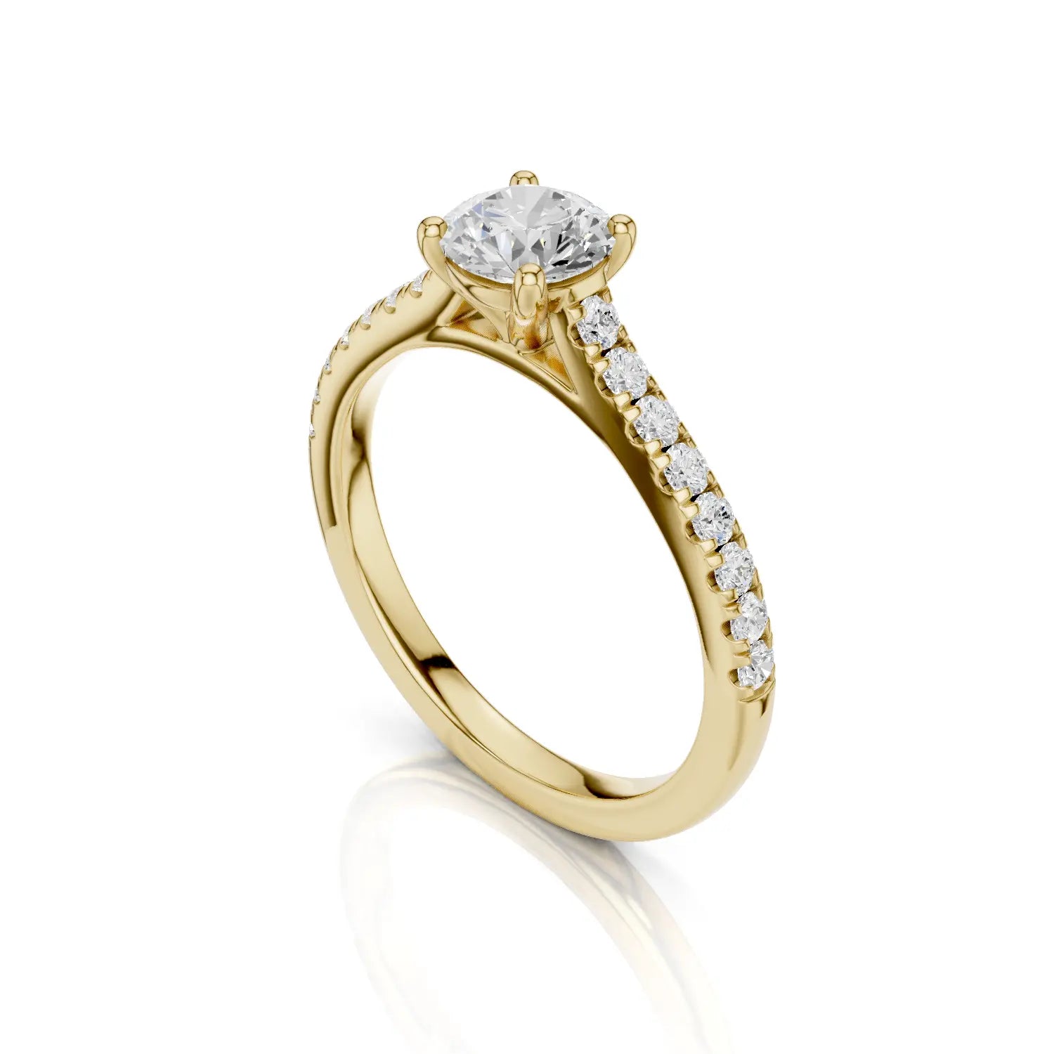 ALESSIA Solitaire Ring - Lab Grown R02515 - Darbin Jewelry