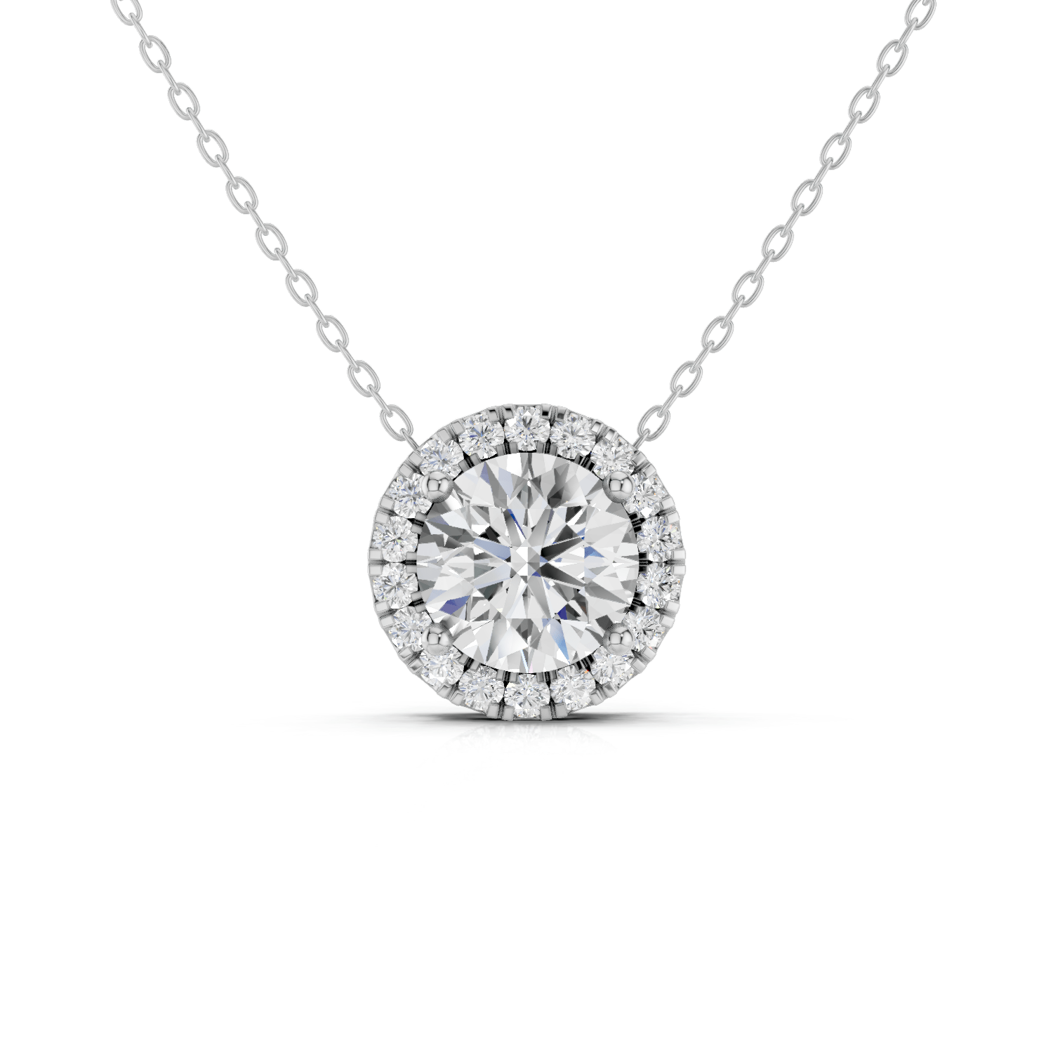 ALMA - Halo Halskette - LAB GROWN - Darbin Jewelry