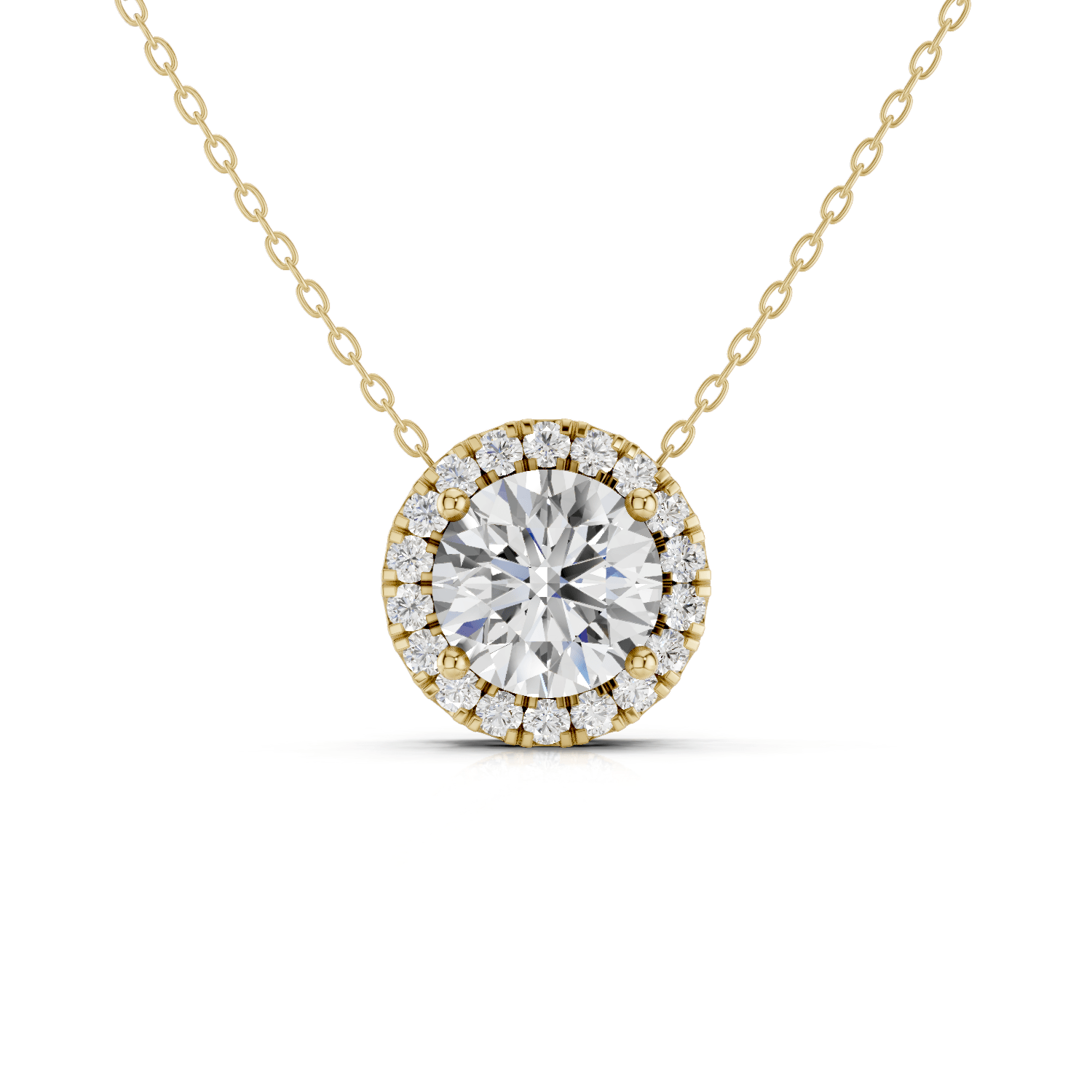 ALMA - Halo Halskette - LAB GROWN - Darbin Jewelry