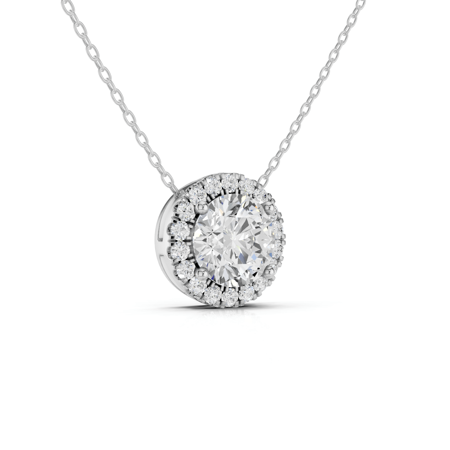 ALMA - Halo Halskette - LAB GROWN - Darbin Jewelry