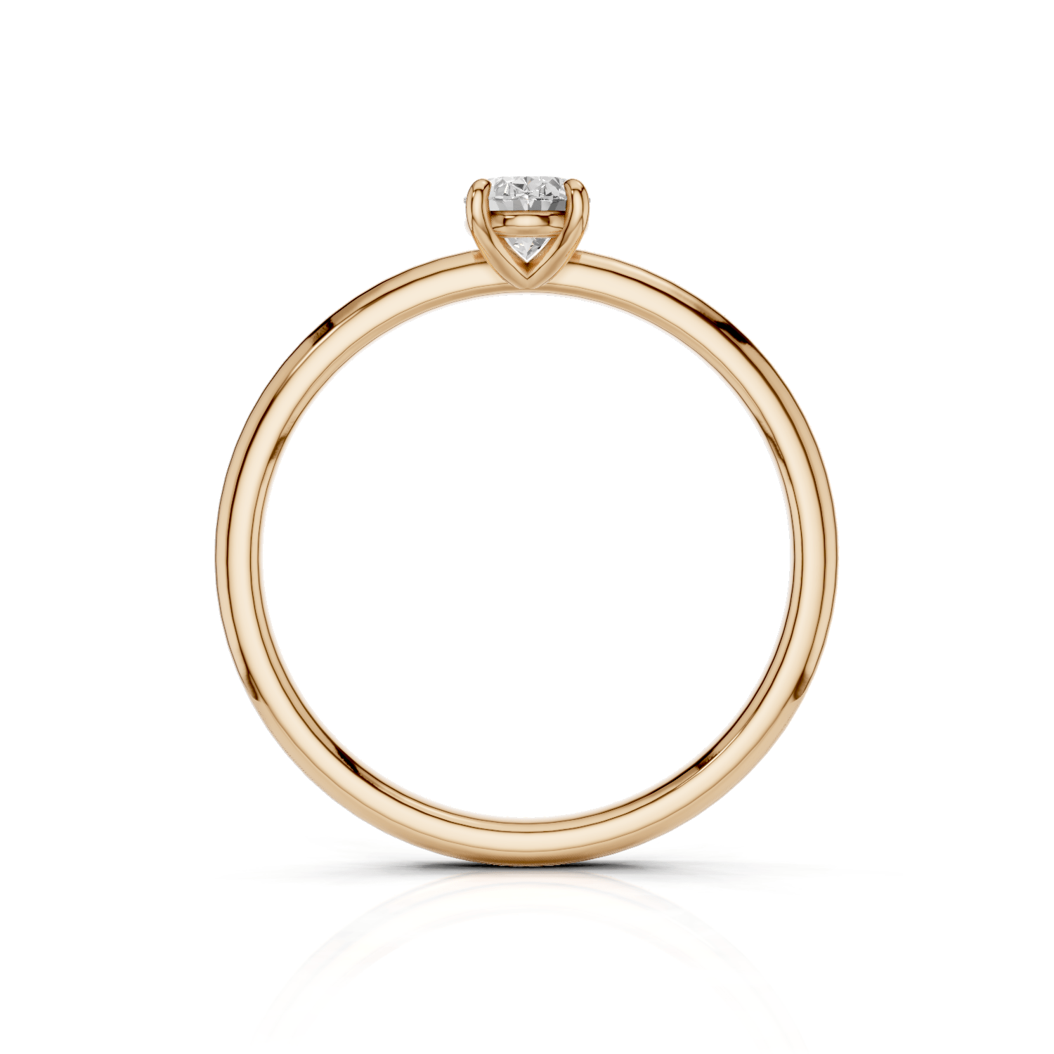ANNA Solitaire Ring - Lab Grown Diamant R02608 - Darbin Jewelry