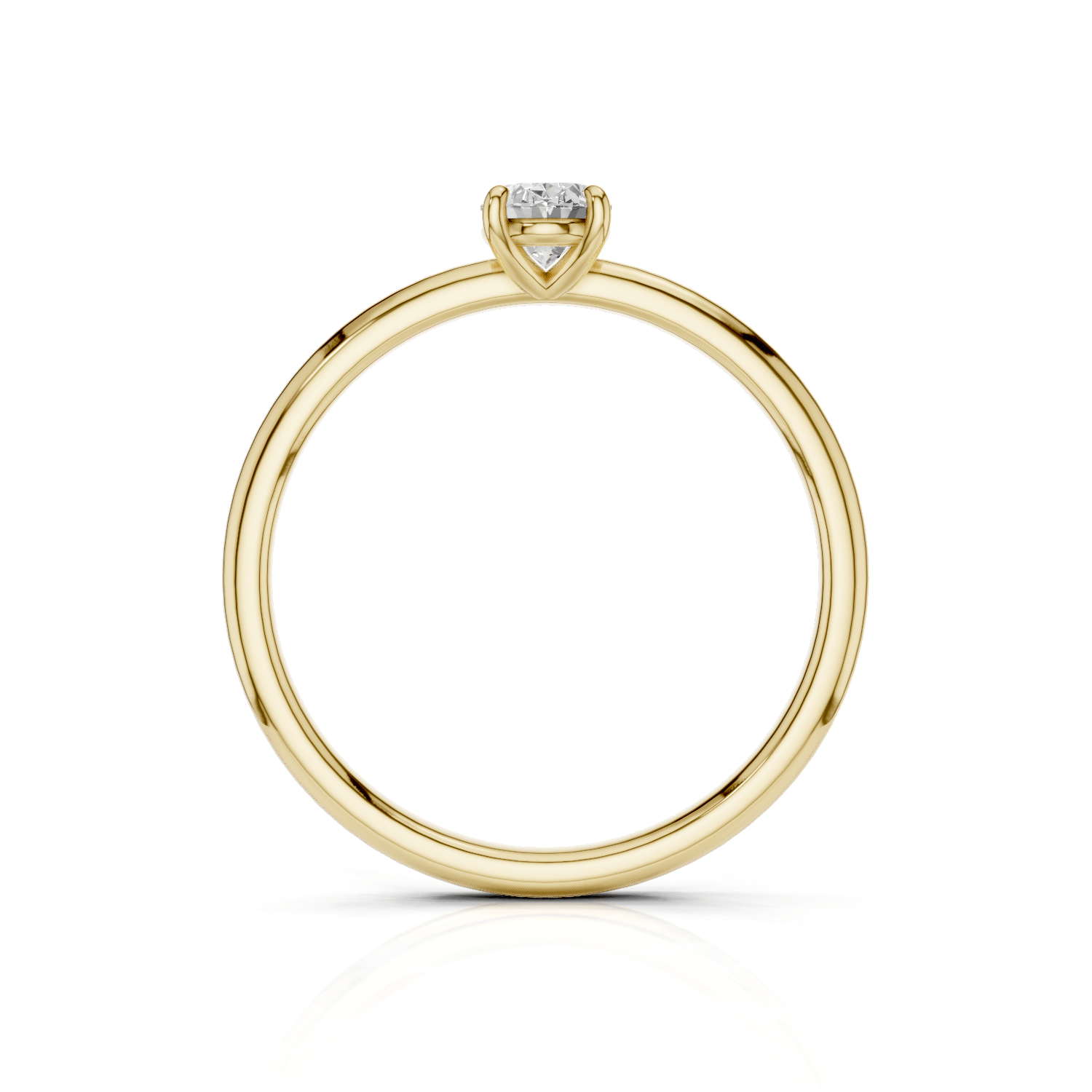 ANNA Solitaire Ring - Lab Grown Diamant R02608 - Darbin Jewelry