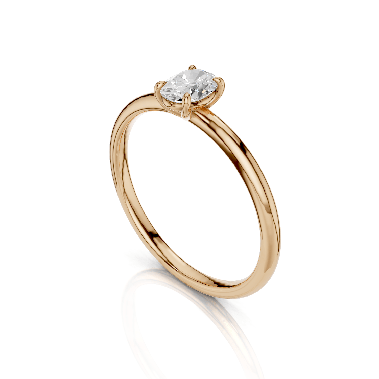 ANNA Solitaire Ring - Lab Grown Diamant R02608 - Darbin Jewelry