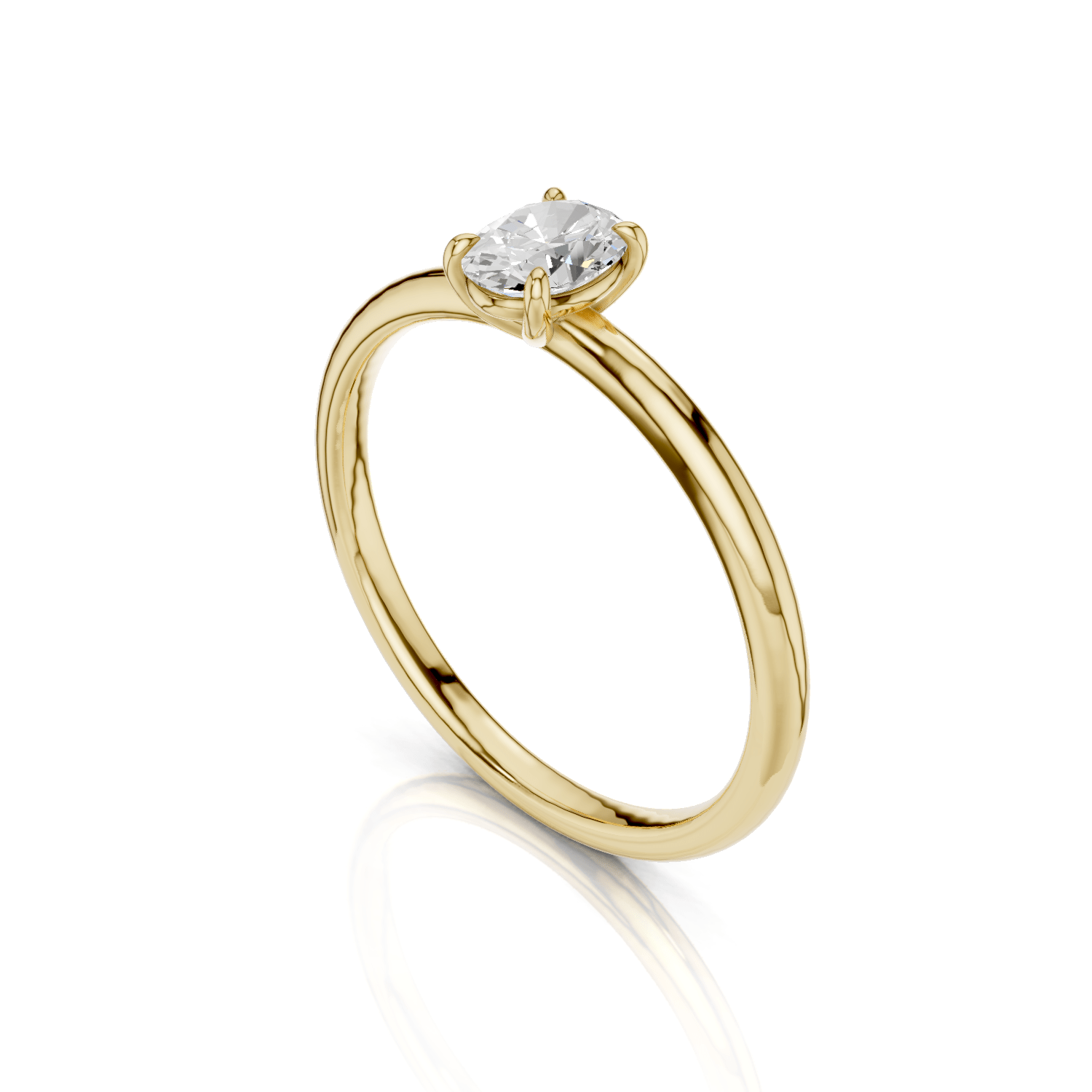 ANNA Solitaire Ring - Lab Grown Diamant R02608 - Darbin Jewelry