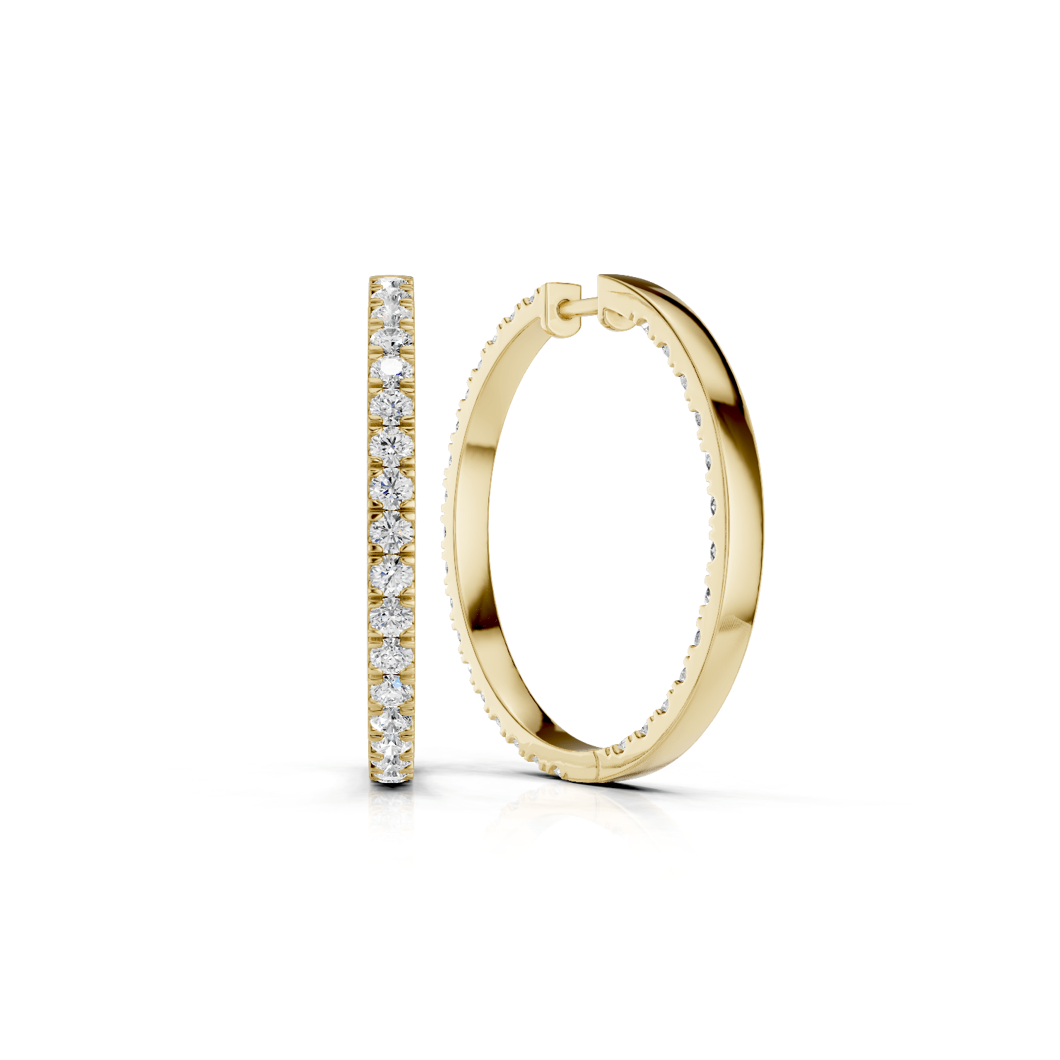 Creolen - Lab Grown E00976 - Darbin Jewelry