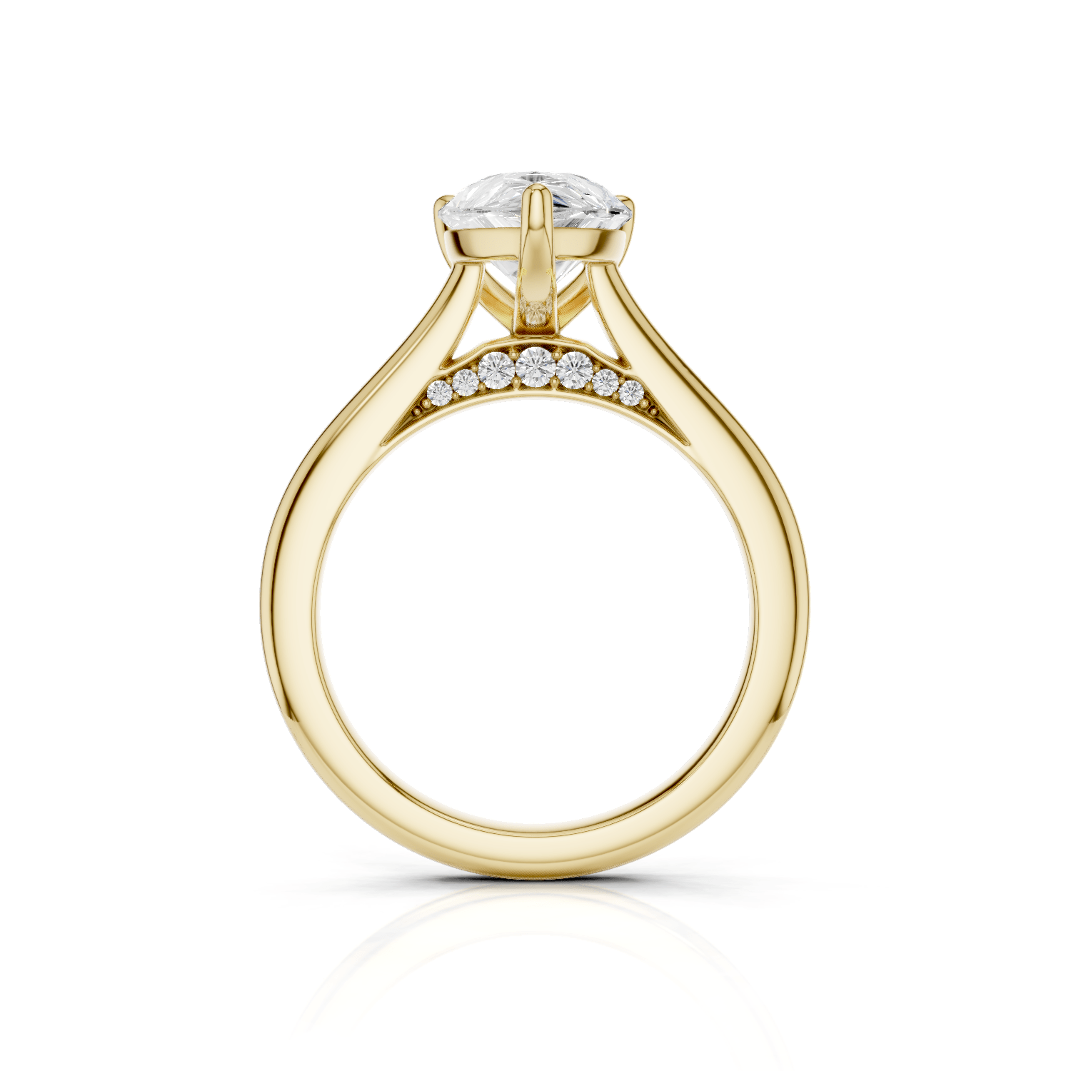 FINJA - Tropfen Ring - Lab Grown - Darbin Jewelry